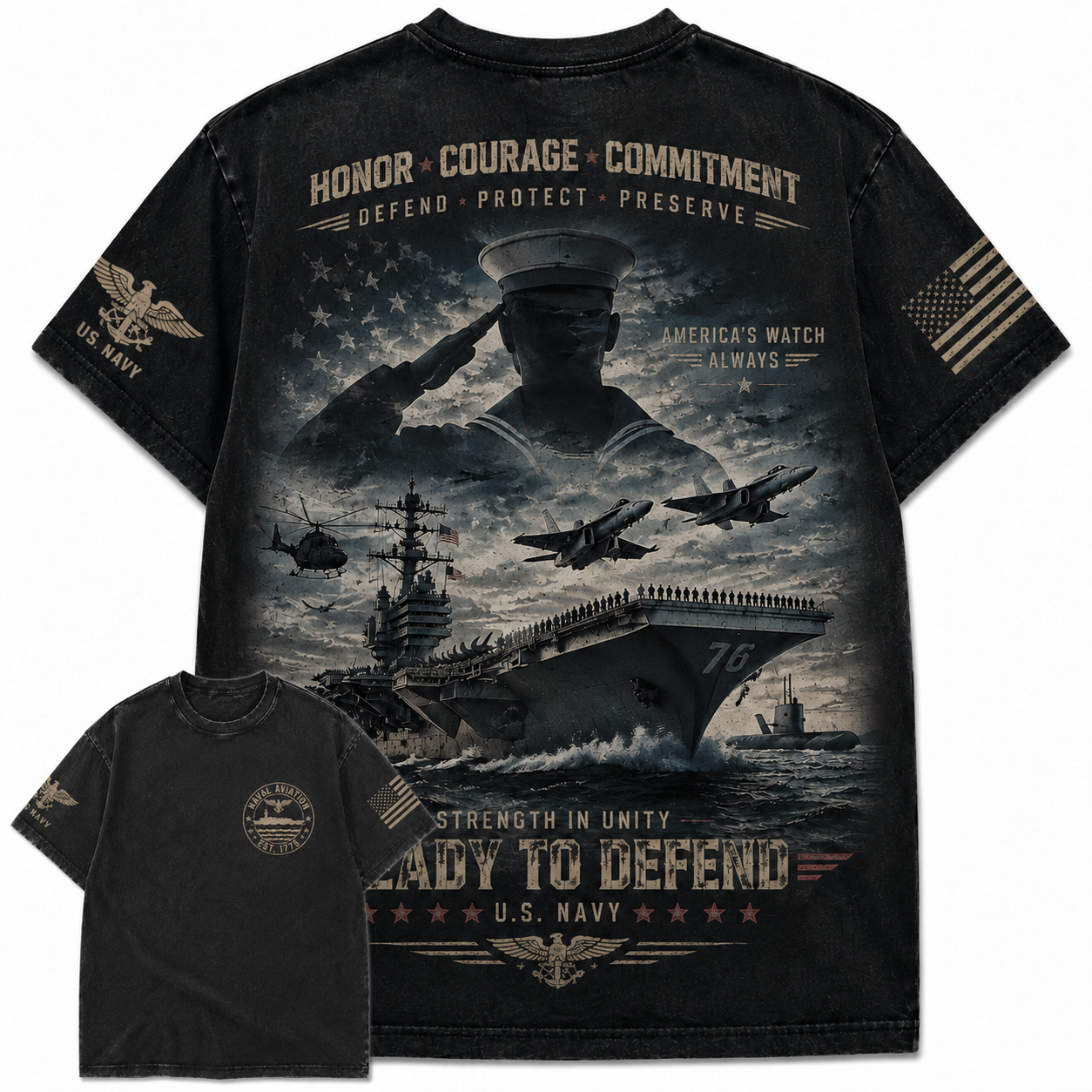 American Navy Heritage Tee