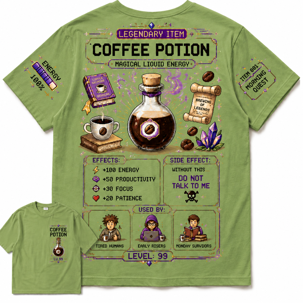 Coffee Potion Legendary Item Tee