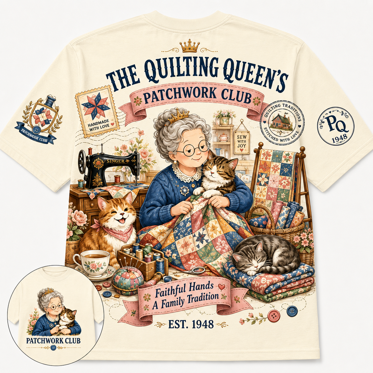 Quilting Queen’s Patchwork Club T-Shirt