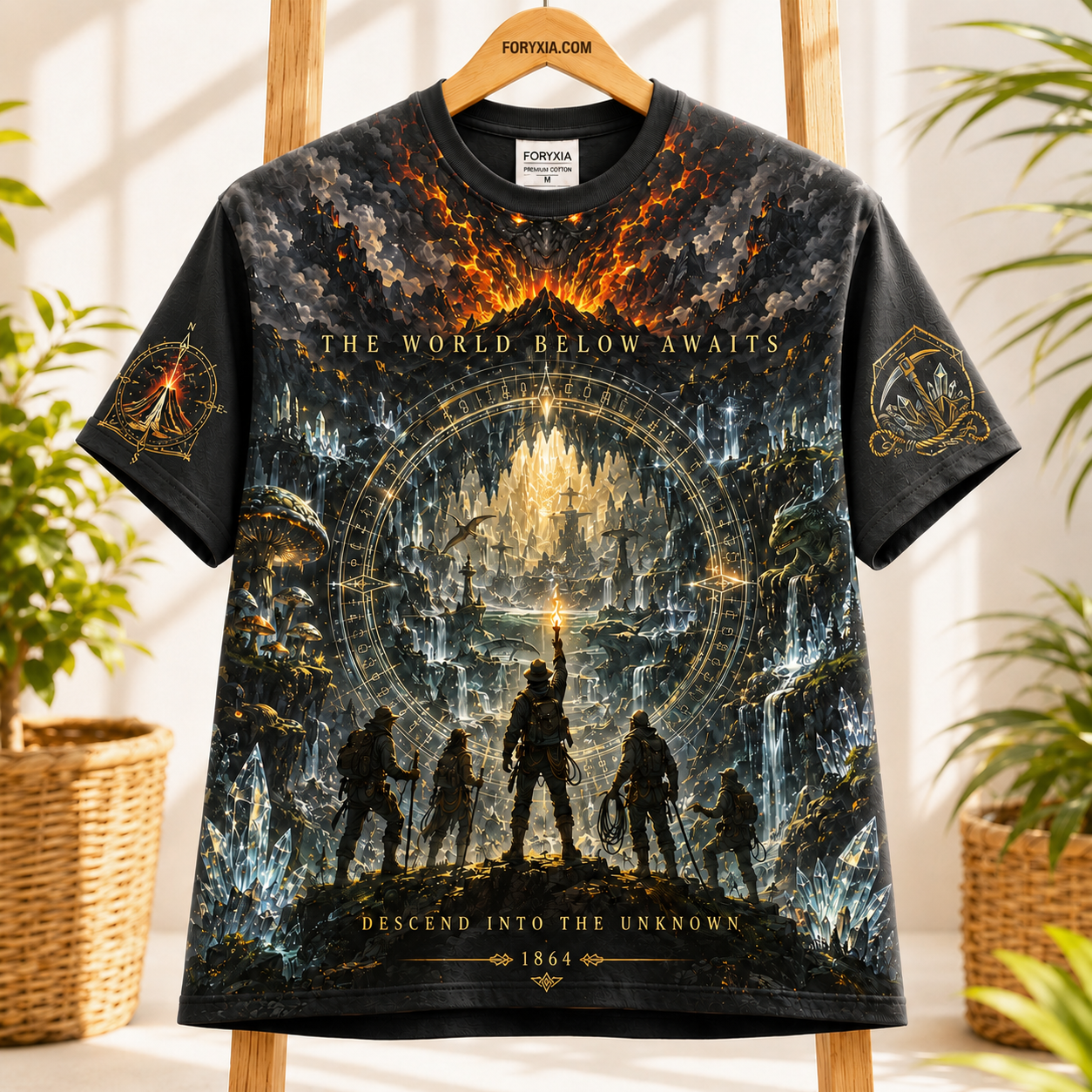 The World Below Awaits Crystal Expedition T-Shirt