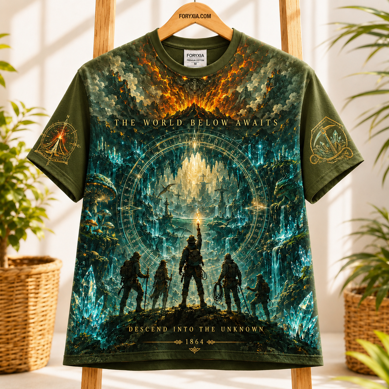 The World Below Awaits Crystal Expedition T-Shirt