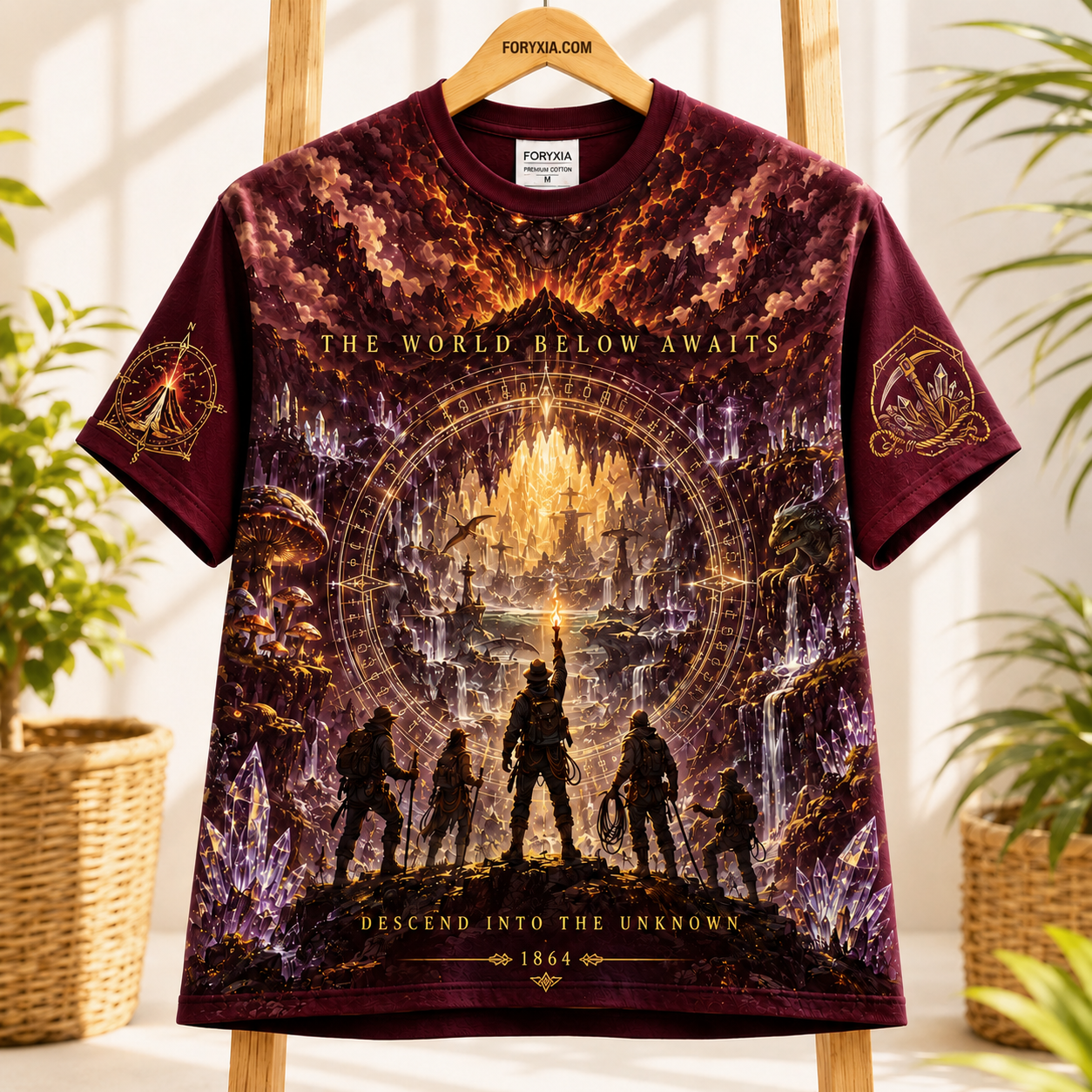 The World Below Awaits Crystal Expedition T-Shirt
