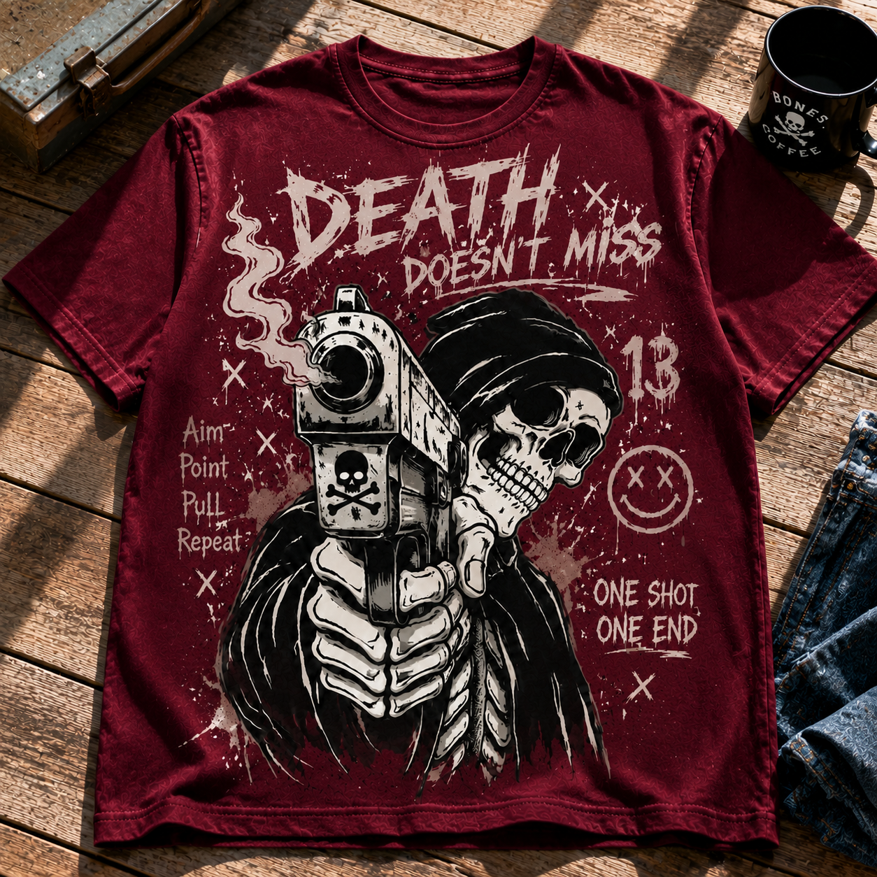 Fearless Skull Streetwear Tee