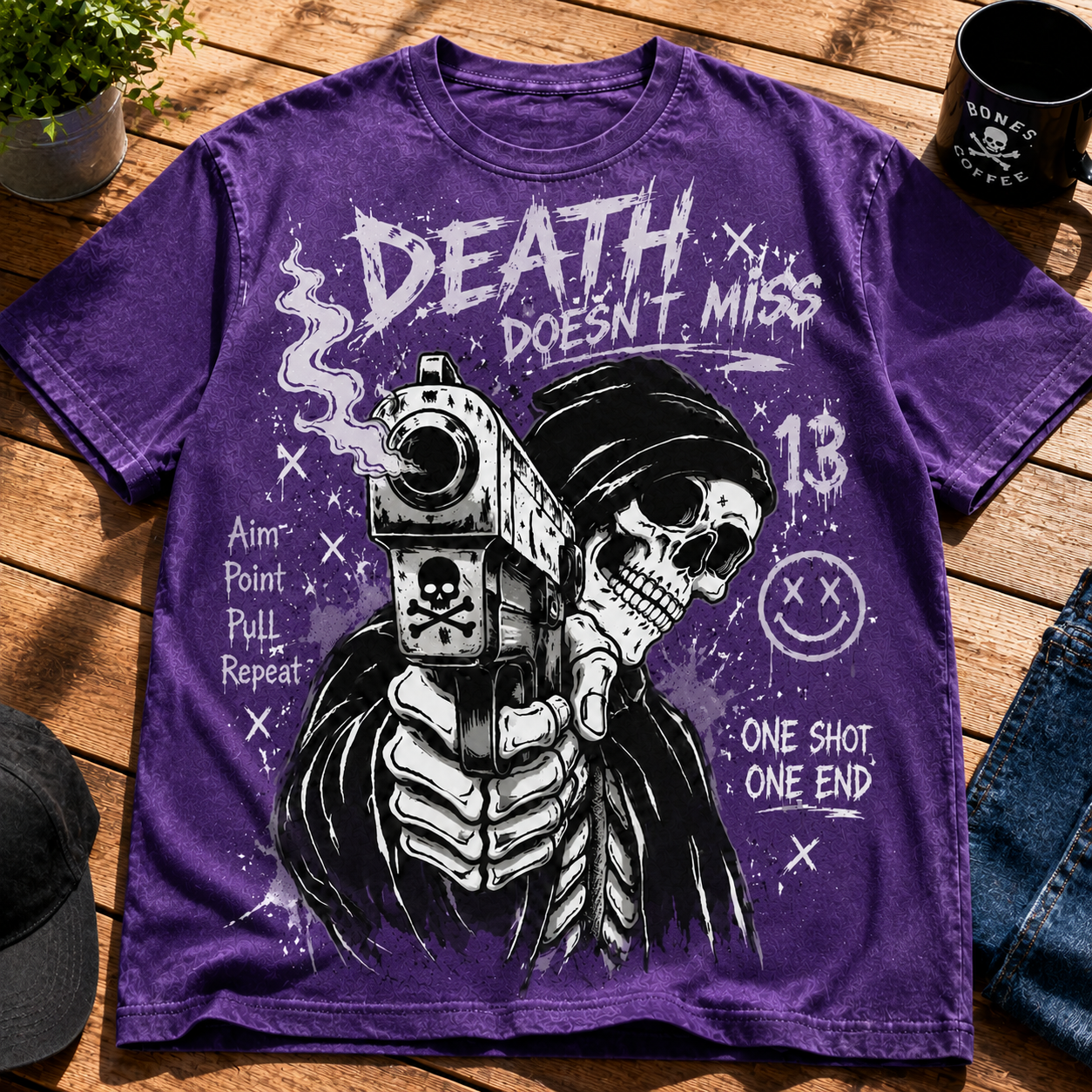 Fearless Skull Streetwear Tee