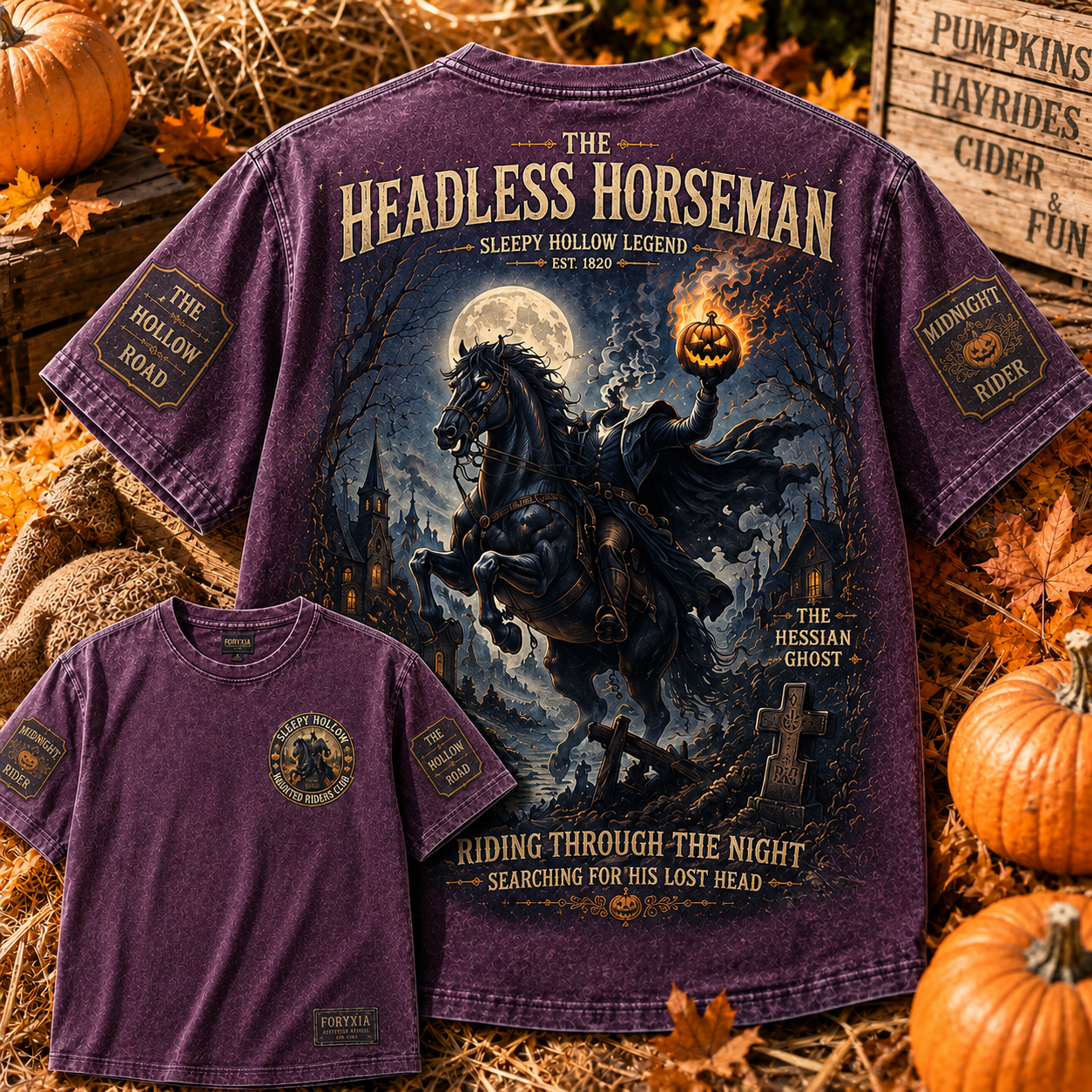 Headless Horseman Sleepy Hollow 1820 T-Shirt