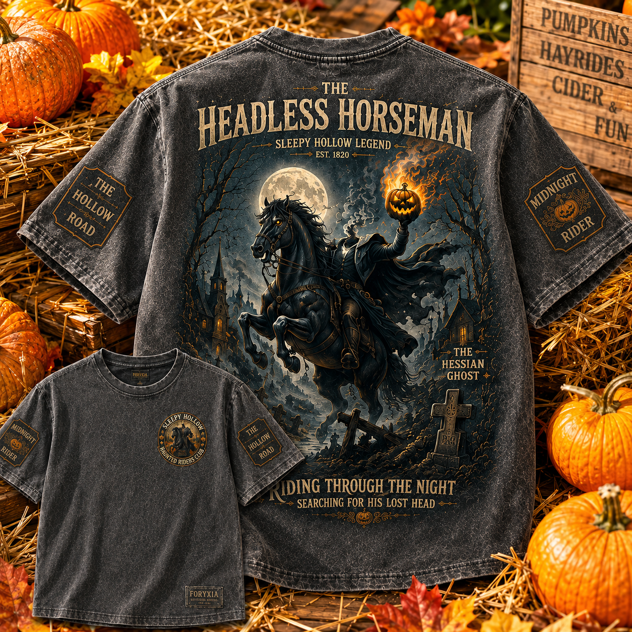 Headless Horseman Sleepy Hollow 1820 T-Shirt