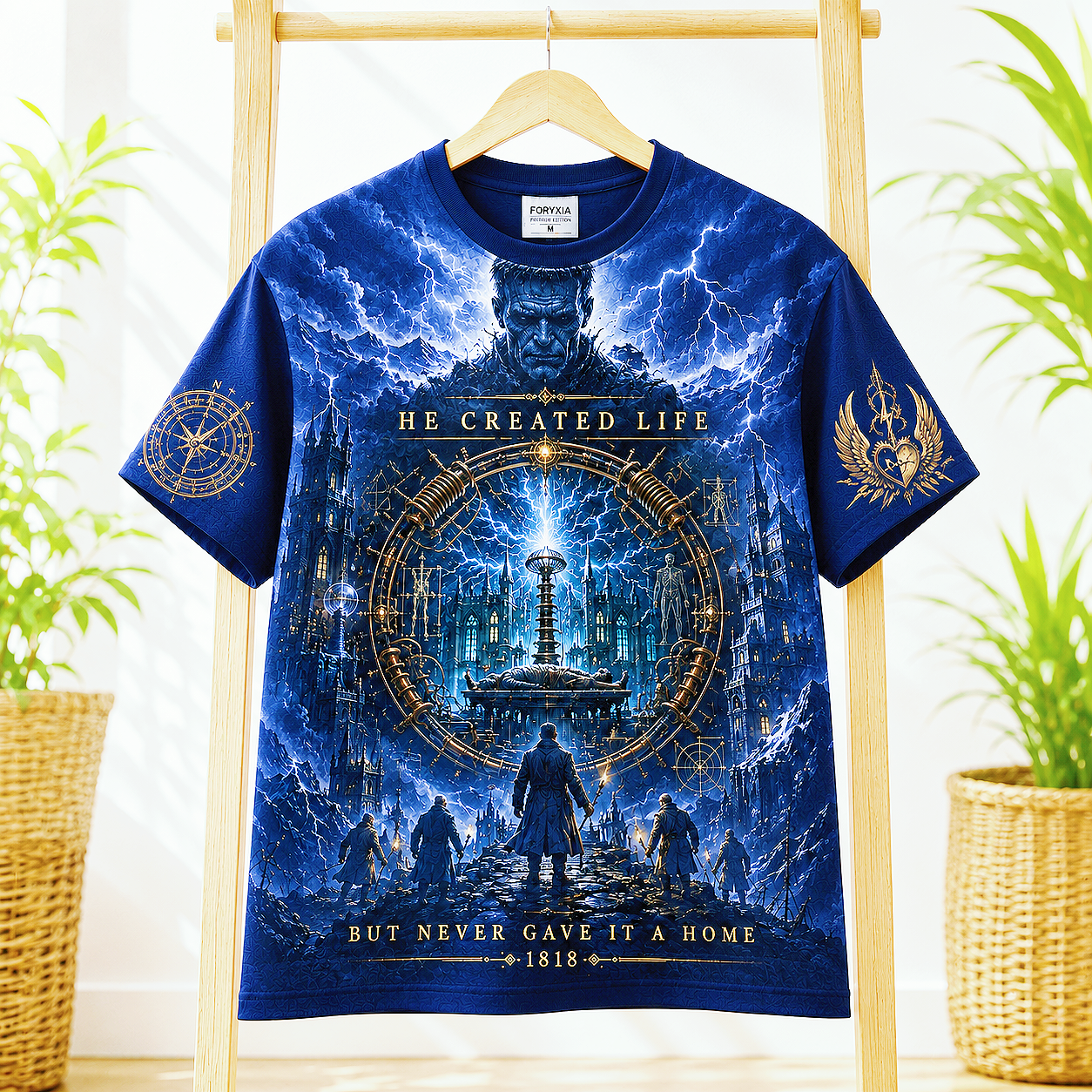 He Created Life 1818 Gothic Science T-Shirt