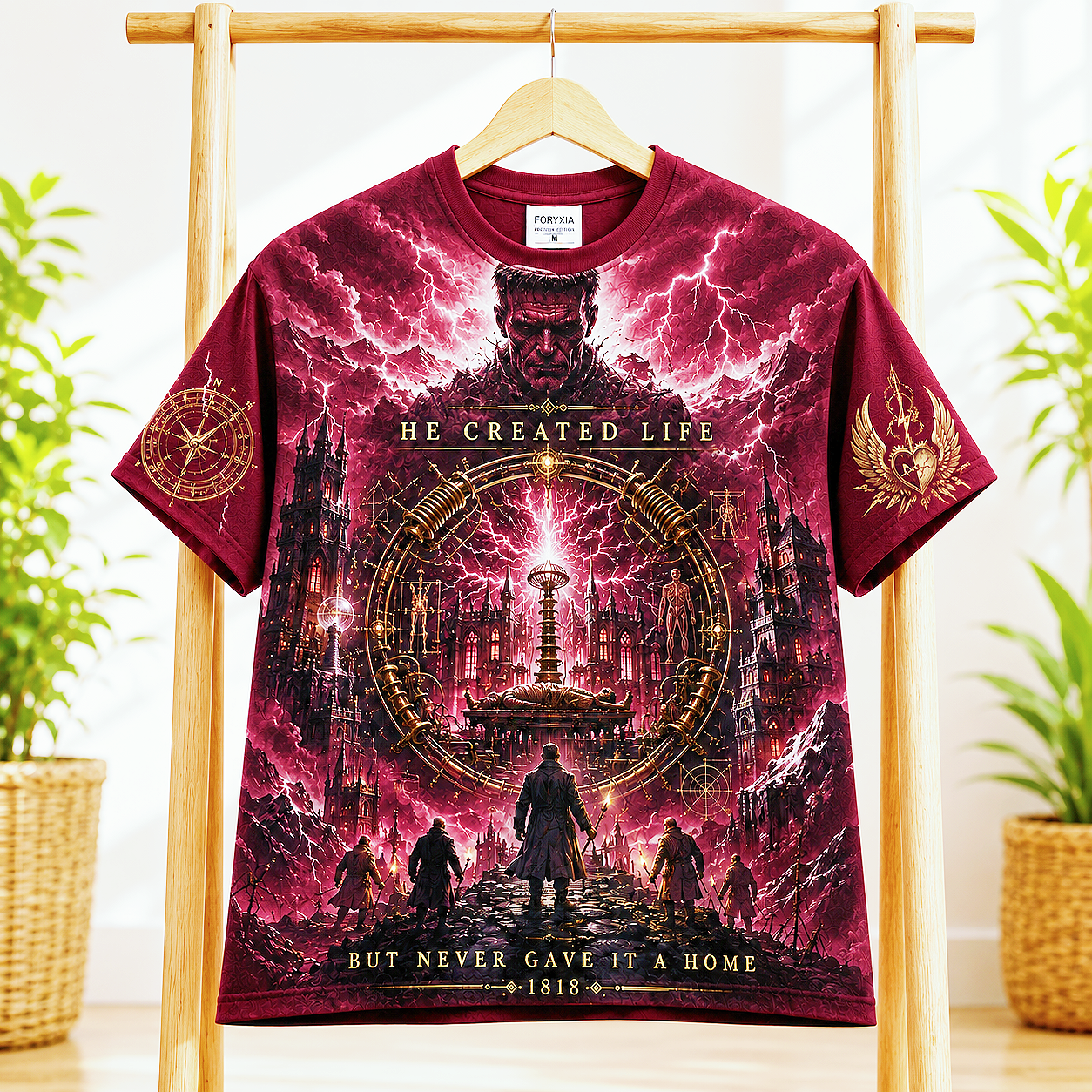 He Created Life 1818 Gothic Science T-Shirt