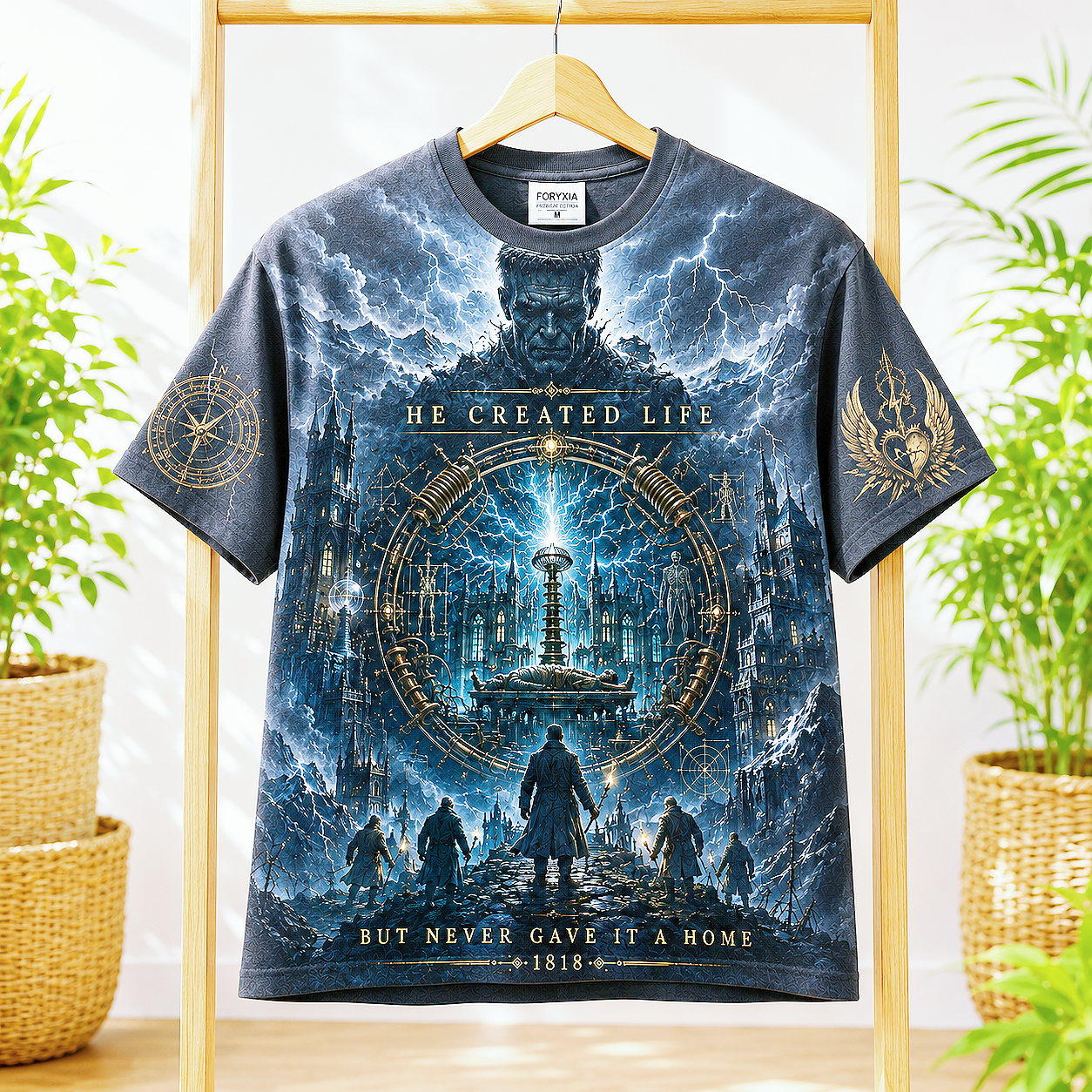 He Created Life 1818 Gothic Science T-Shirt