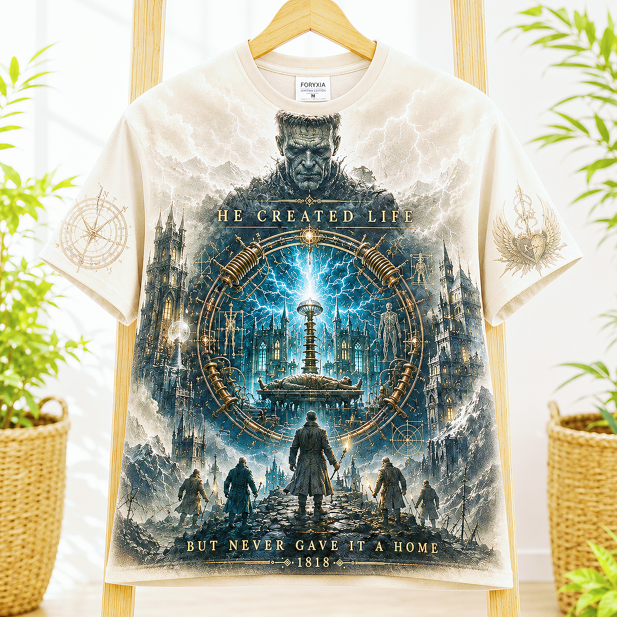 He Created Life 1818 Gothic Science T-Shirt