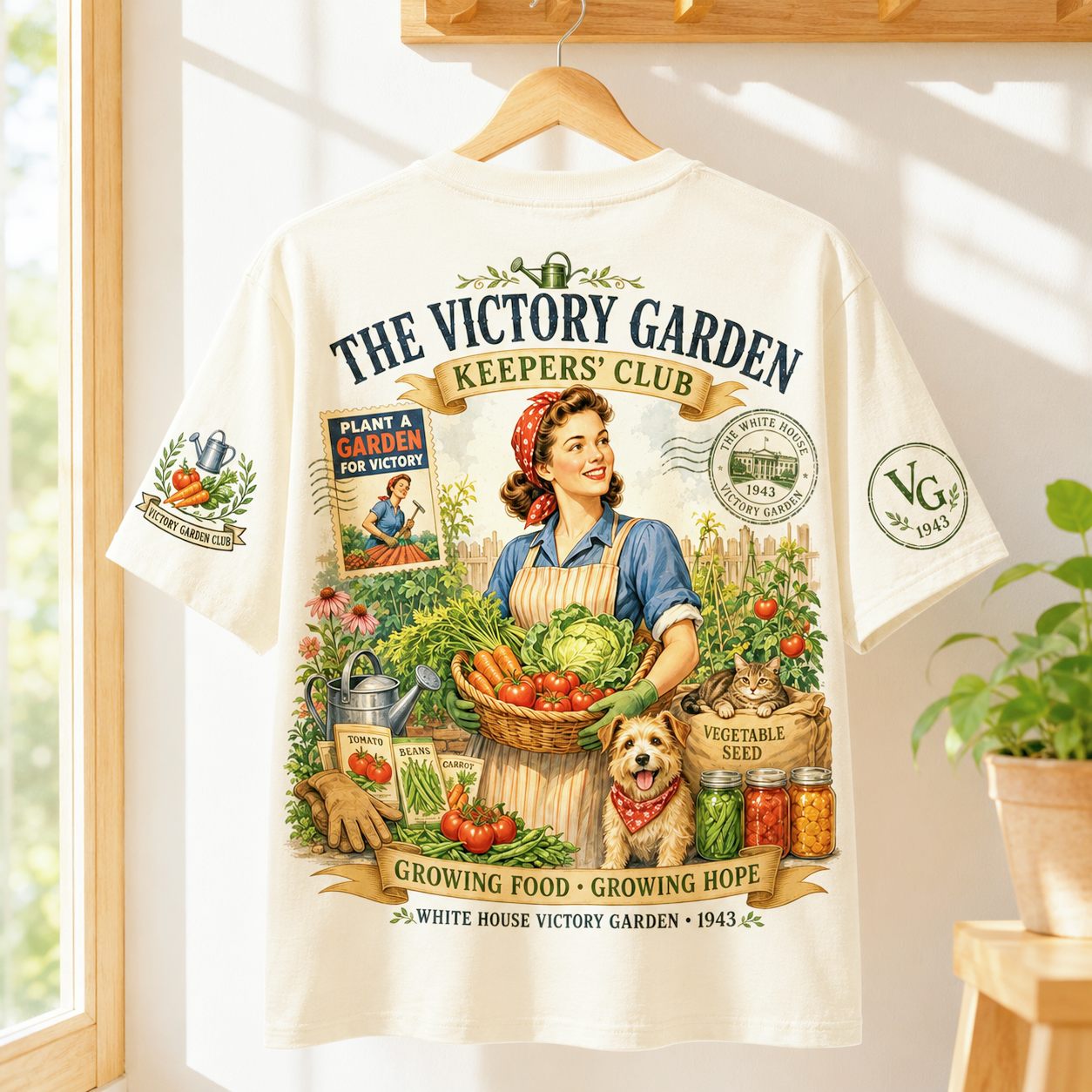 Victory Garden Keepers 1943 Heritage T-Shirt