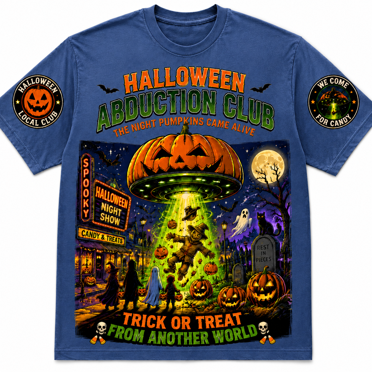 Halloween Abduction Club UFO Tee