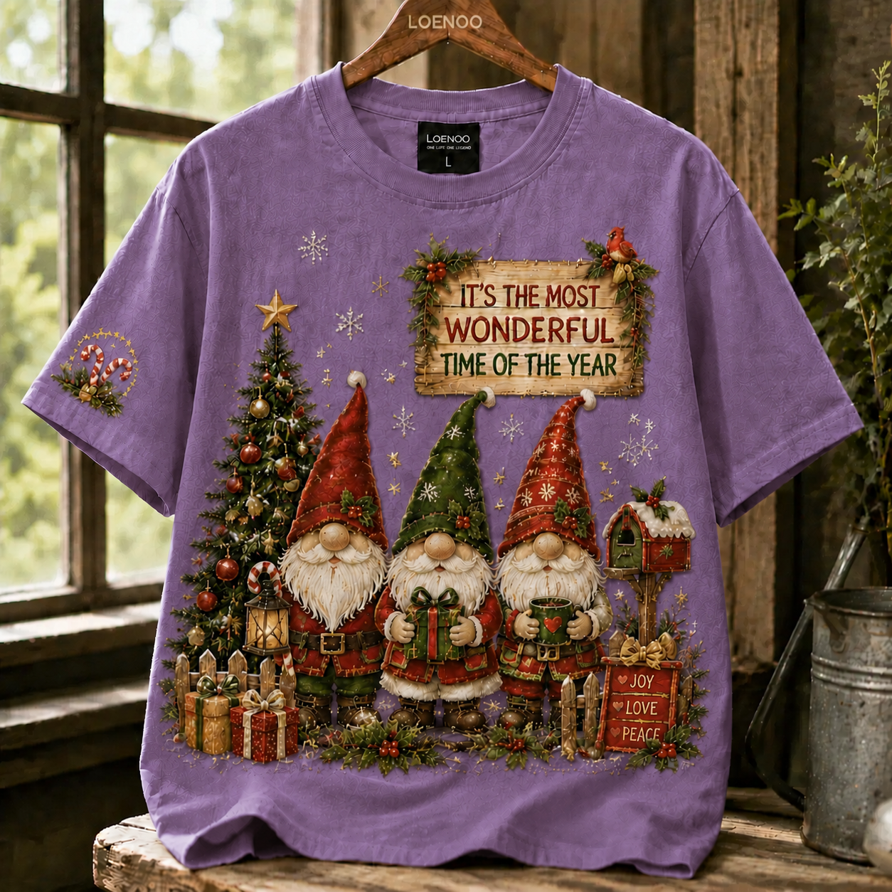 Cozy Christmas Gnome Holiday T-Shirt