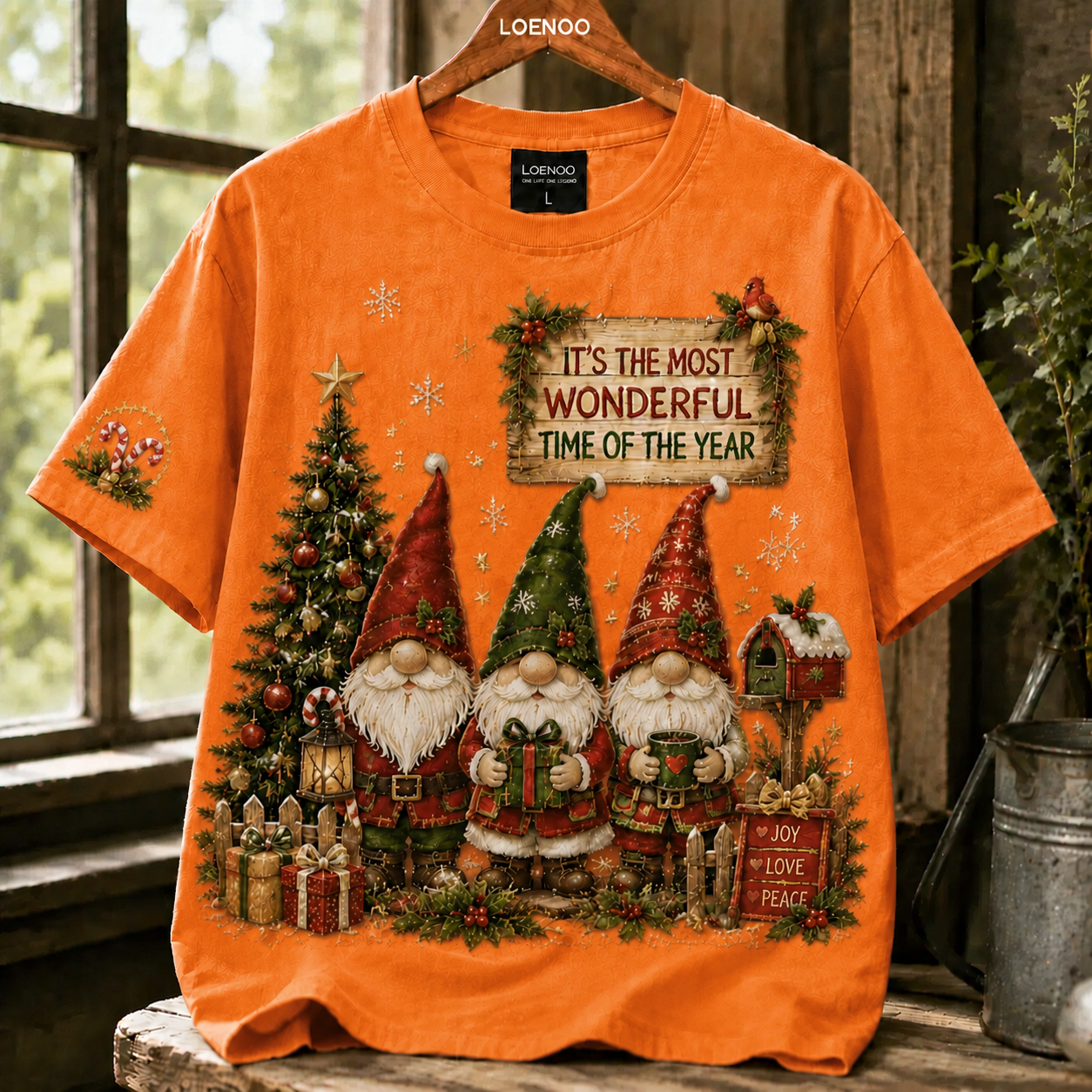 Cozy Christmas Gnome Holiday T-Shirt