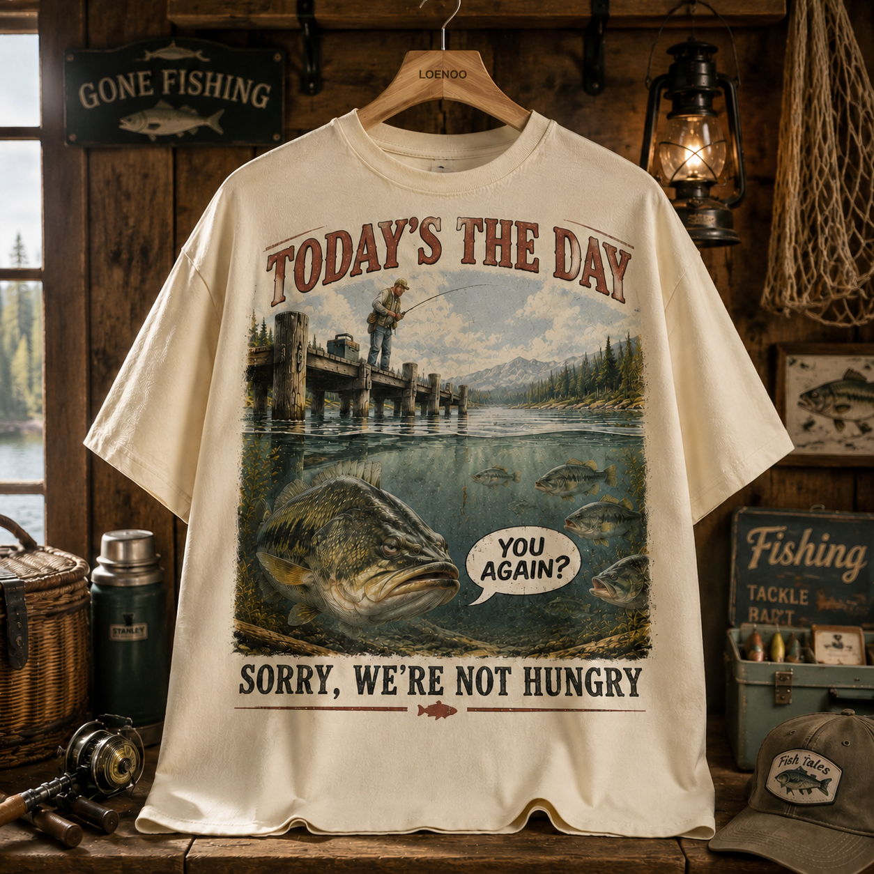 Fishing “Today’s The Day” Funny Bass T-Shirt