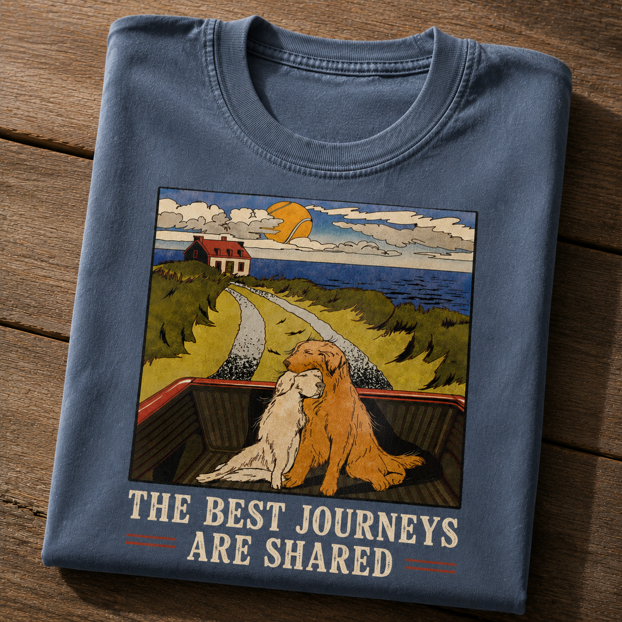 The Best Journeys Are Shared Dog Adventure T-Shirt