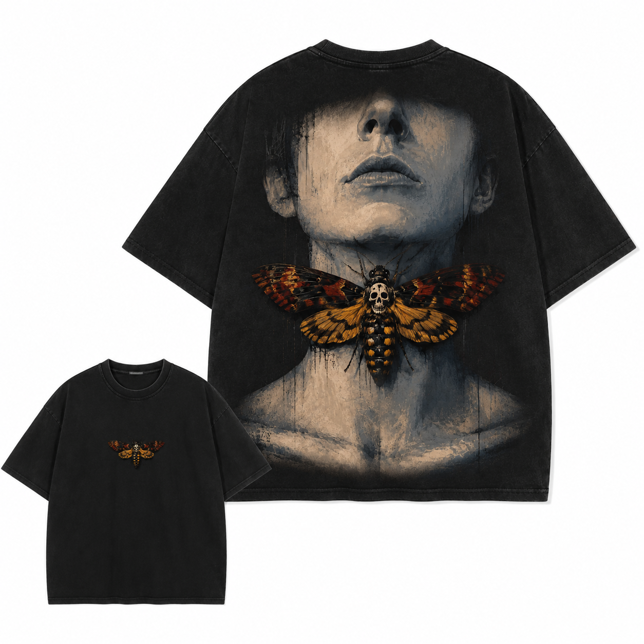 Death's-Head Hawkmoth Vintage Gothic Graphic Tee