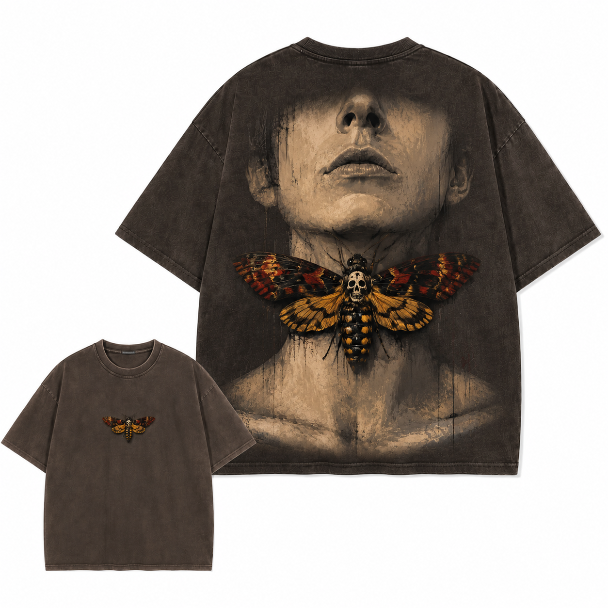 Death's-Head Hawkmoth Vintage Gothic Graphic Tee