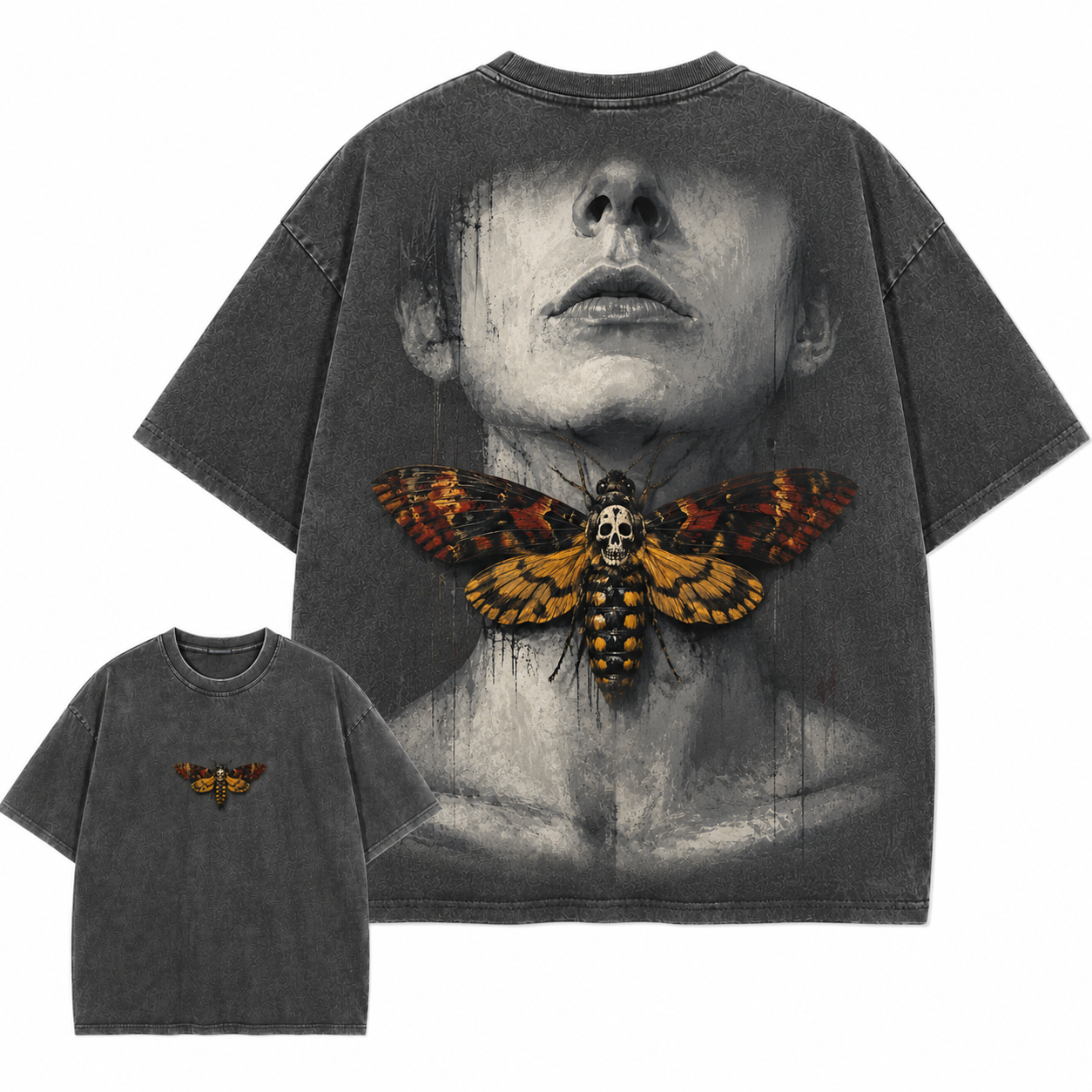 Death's-Head Hawkmoth Vintage Gothic Graphic Tee