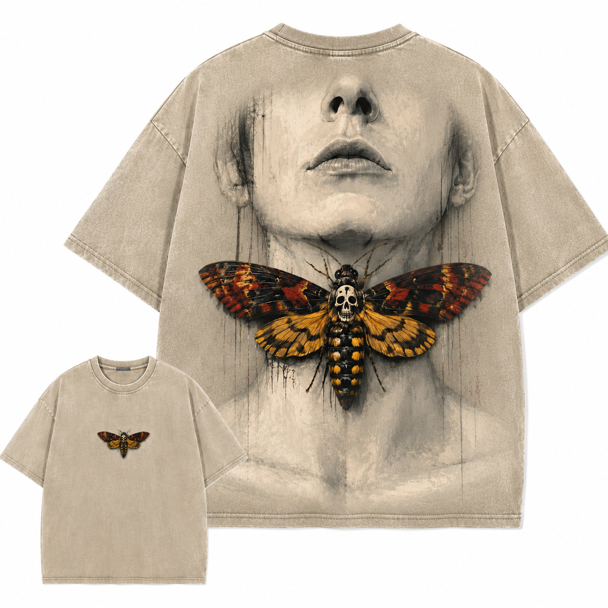 Death's-Head Hawkmoth Vintage Gothic Graphic Tee