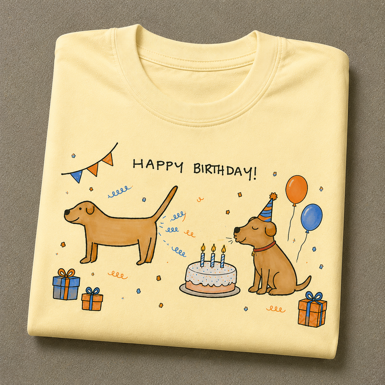 Birthday Celebration Dog T-Shirt