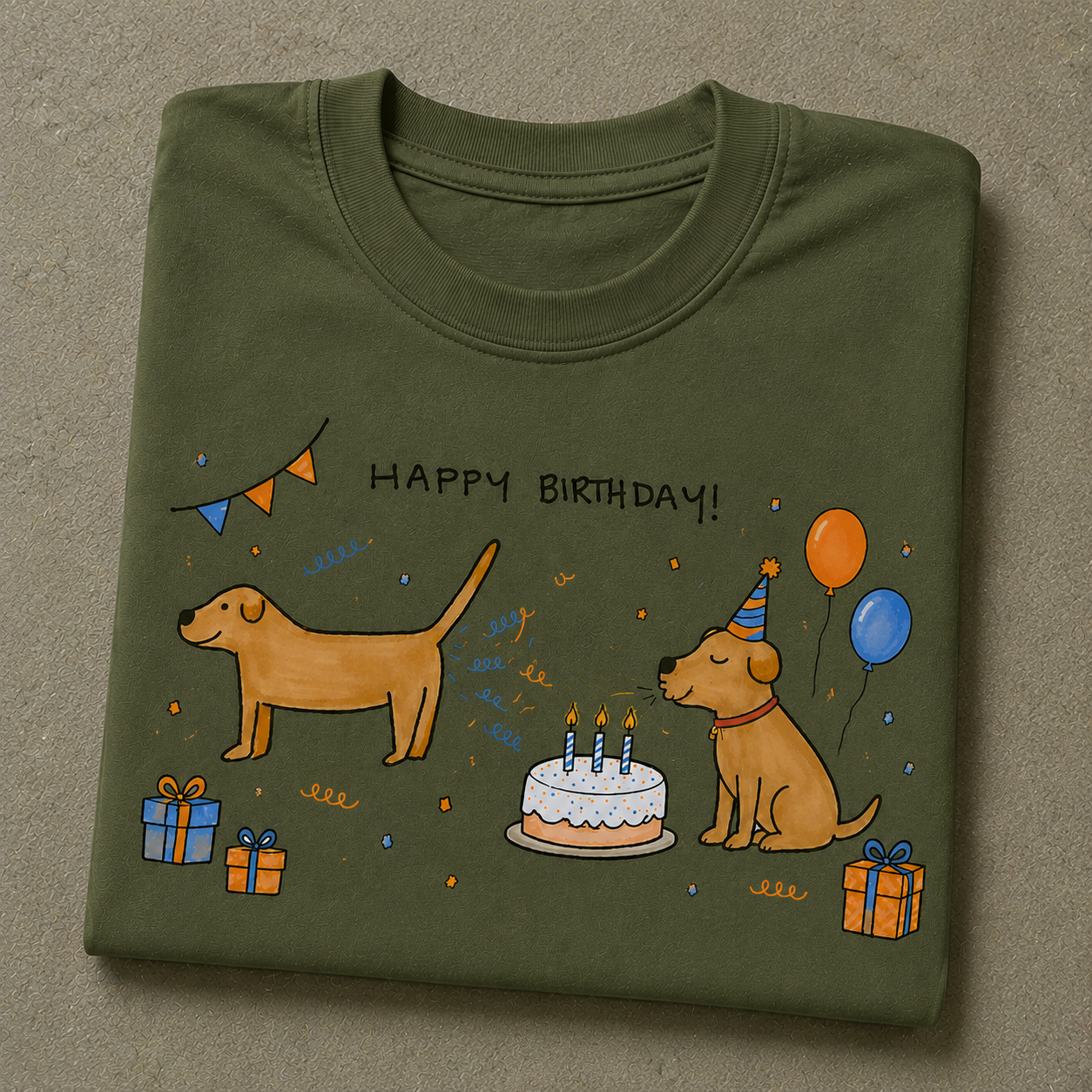 Birthday Celebration Dog T-Shirt