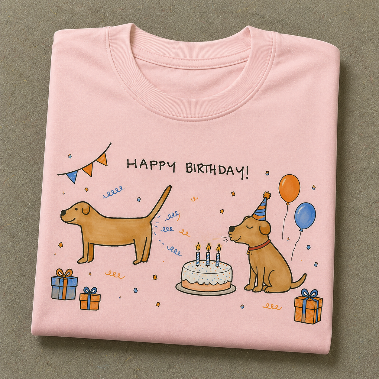 Birthday Celebration Dog T-Shirt
