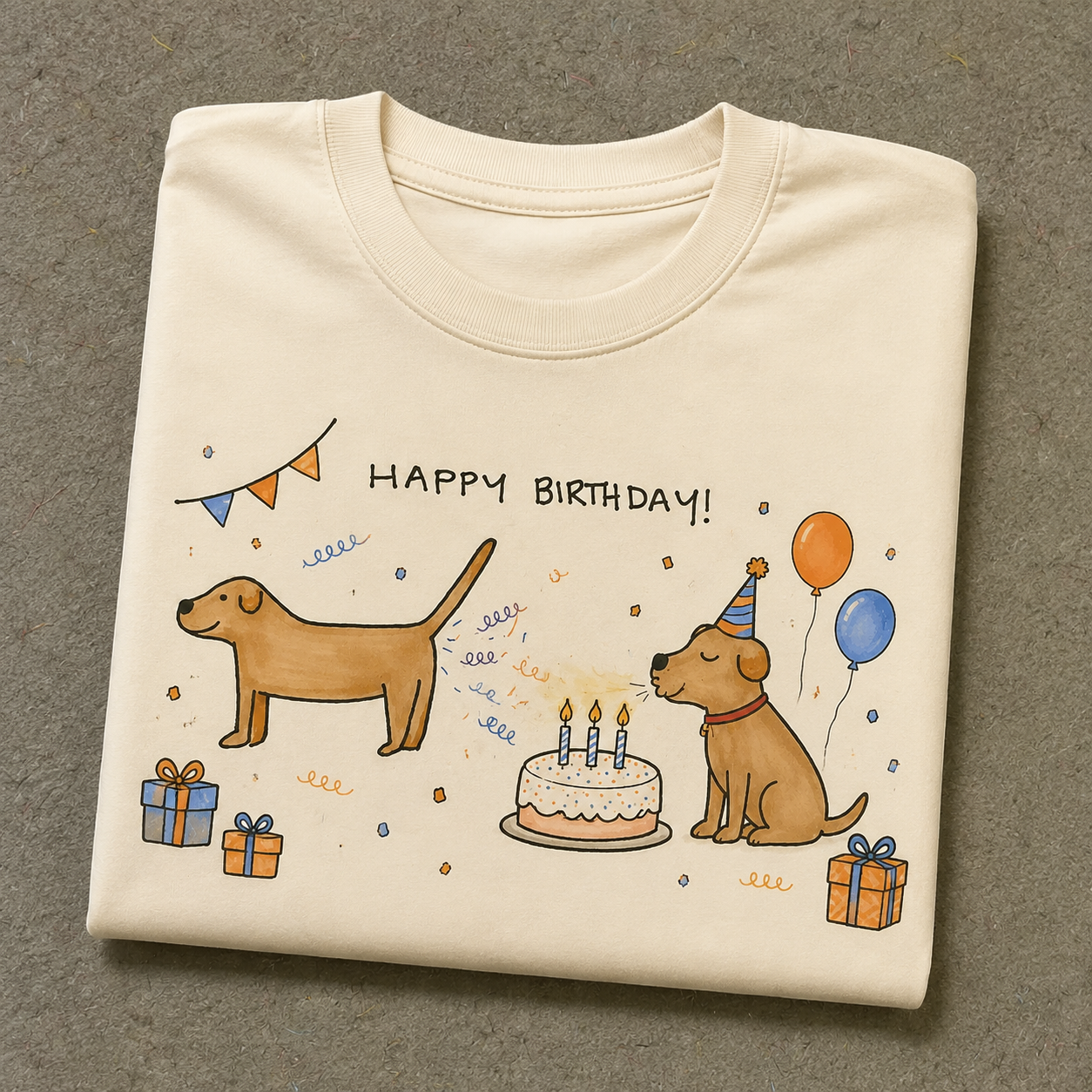 Birthday Celebration Dog T-Shirt