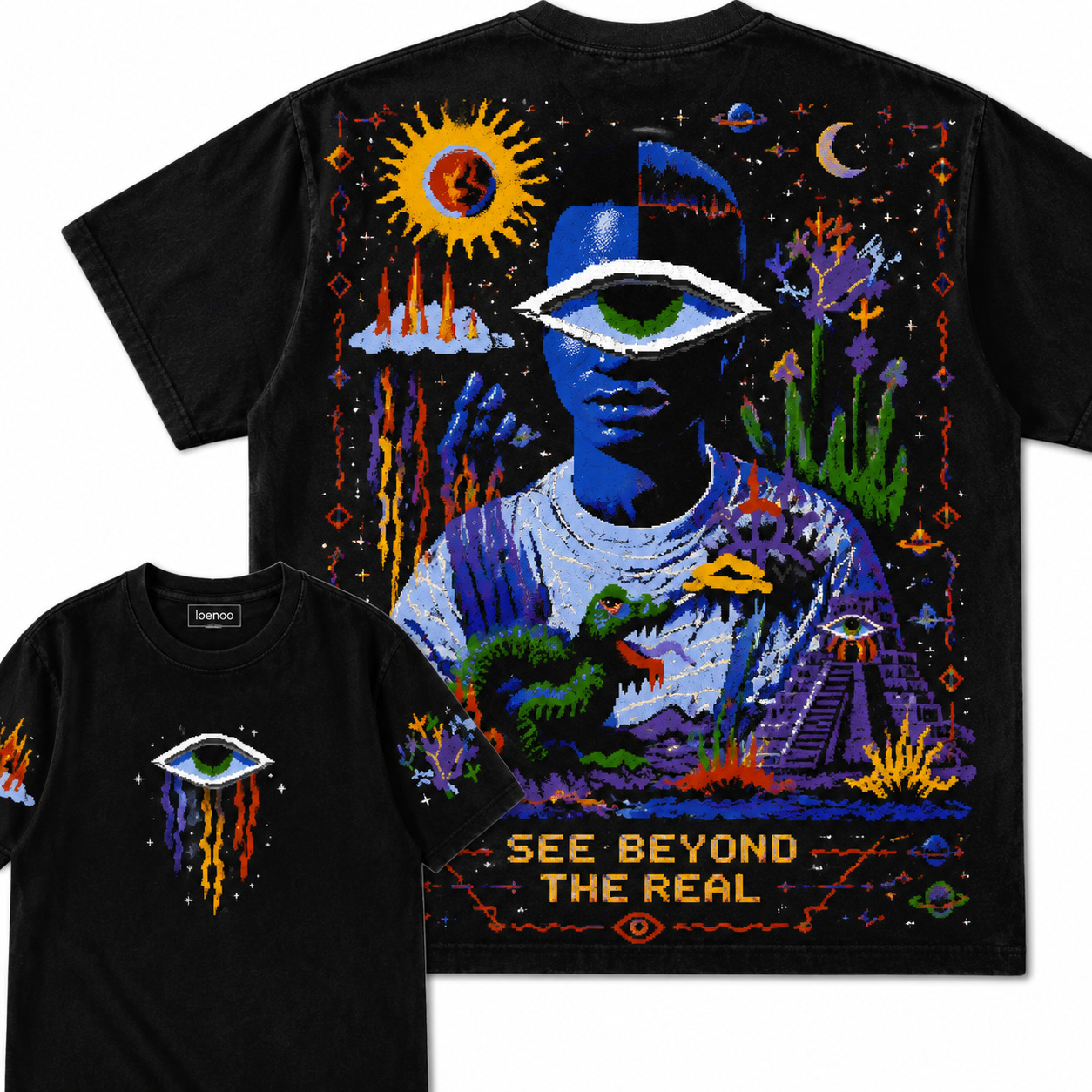 Beyond The Real Pixel Eye Graphic Tee