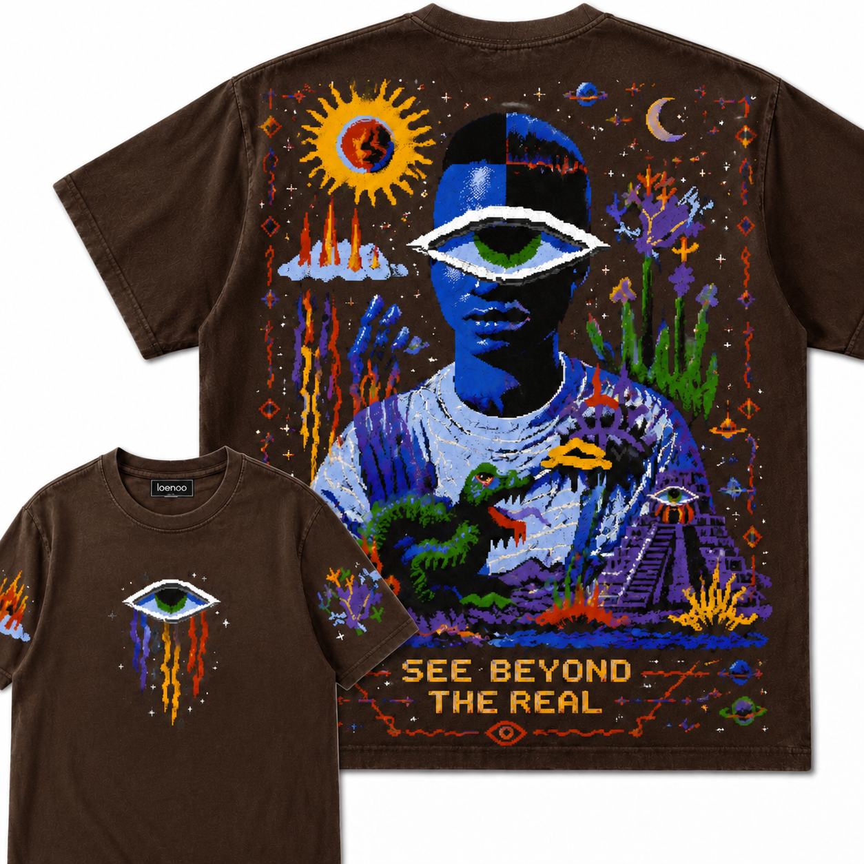 Beyond The Real Pixel Eye Graphic Tee
