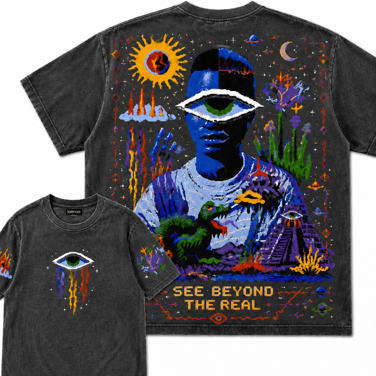 Beyond The Real Pixel Eye Graphic Tee