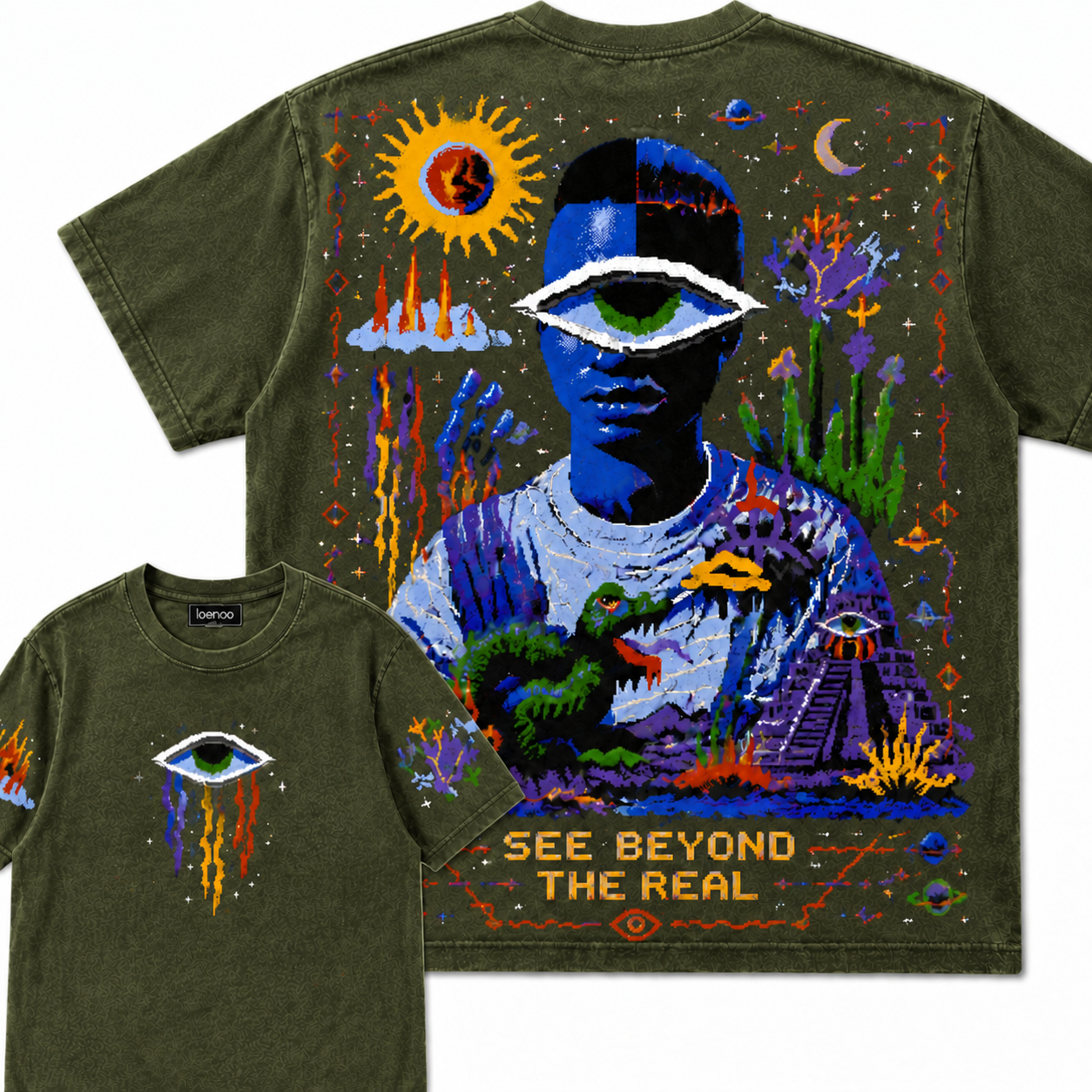 Beyond The Real Pixel Eye Graphic Tee