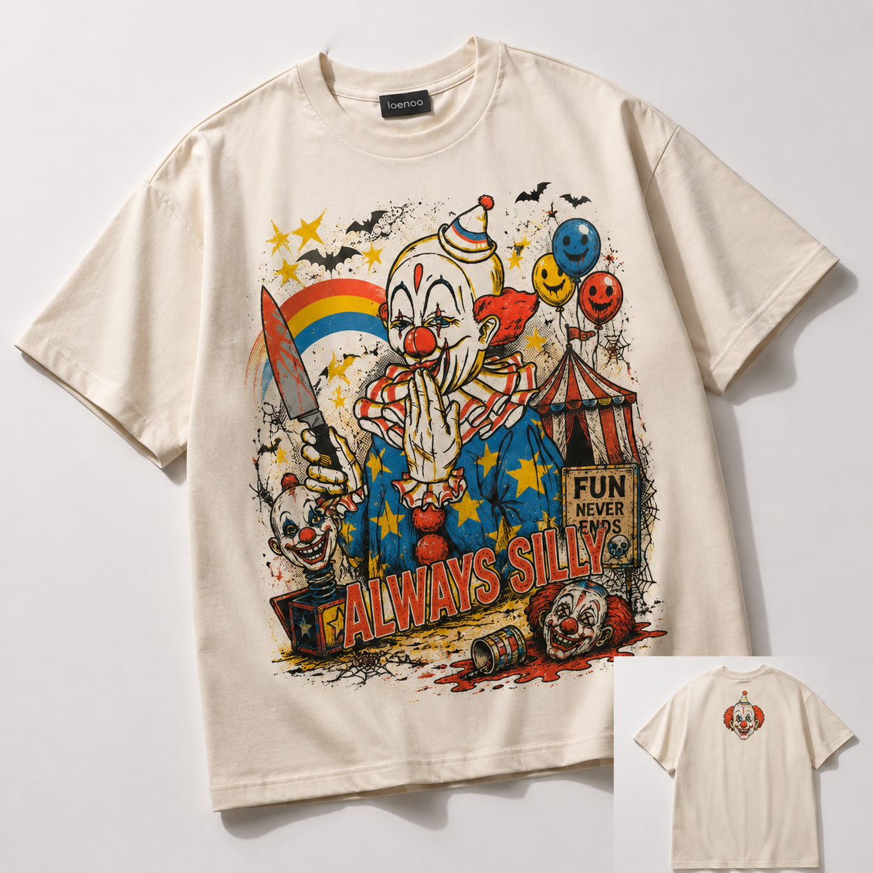 Creepy Clown Carnival Graphic Tee