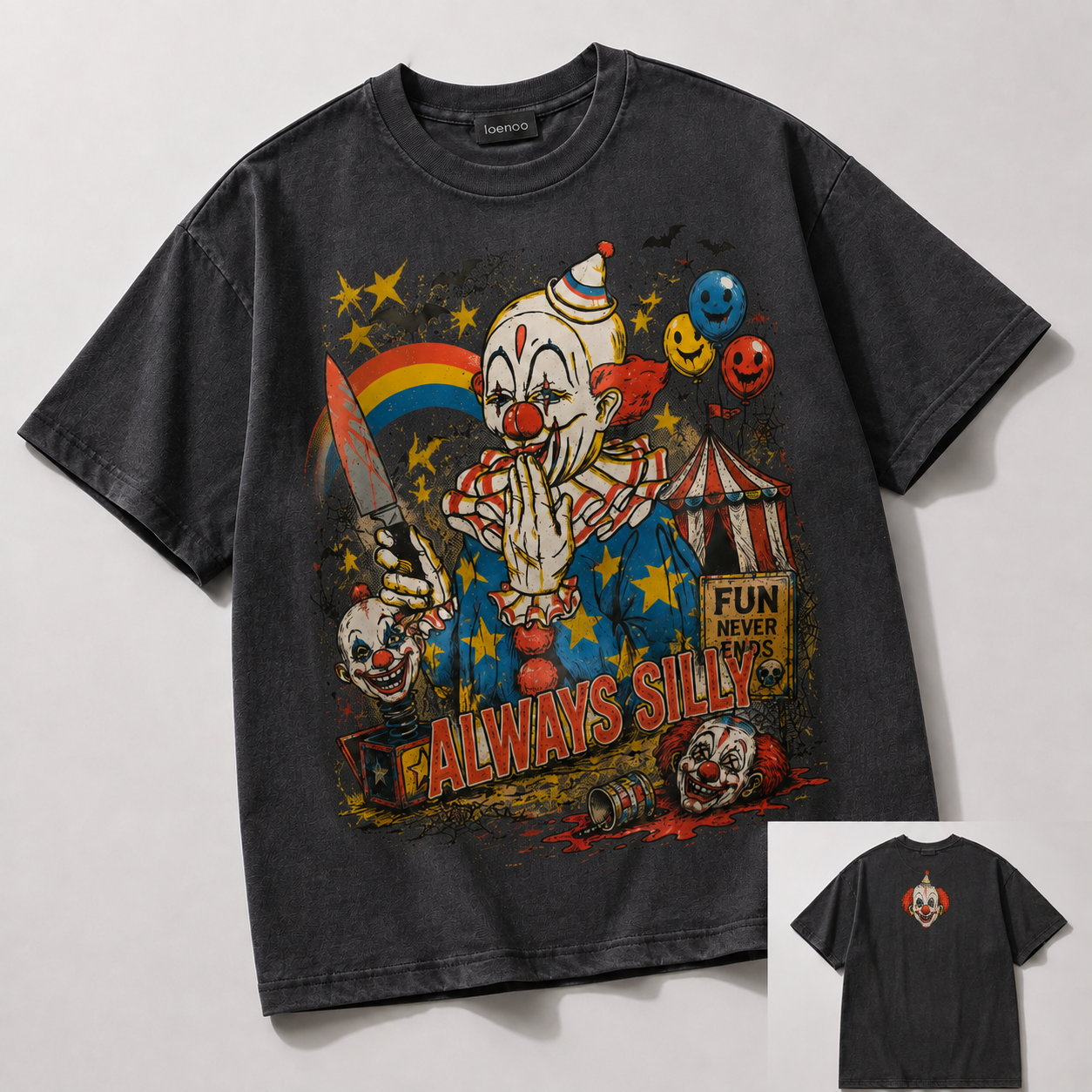 Creepy Clown Carnival Graphic Tee