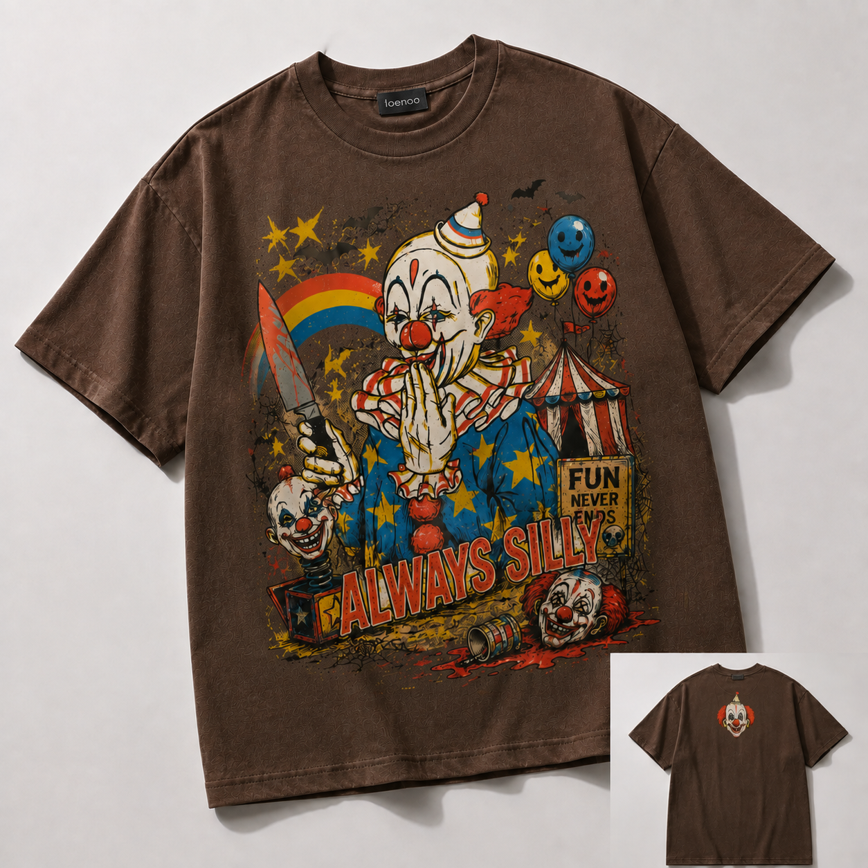 Creepy Clown Carnival Graphic Tee
