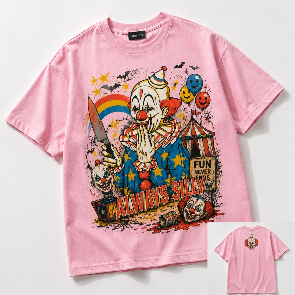Creepy Clown Carnival Graphic Tee