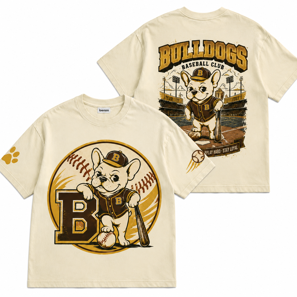 Bulldog Baseball Graphic Tee