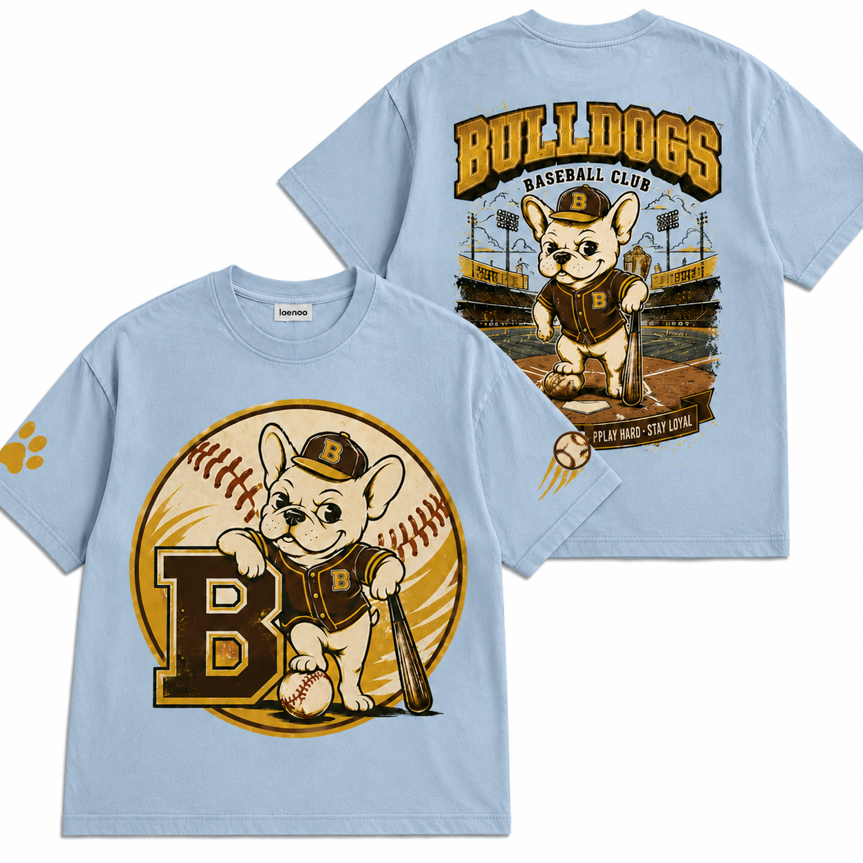 Bulldog Baseball Graphic Tee