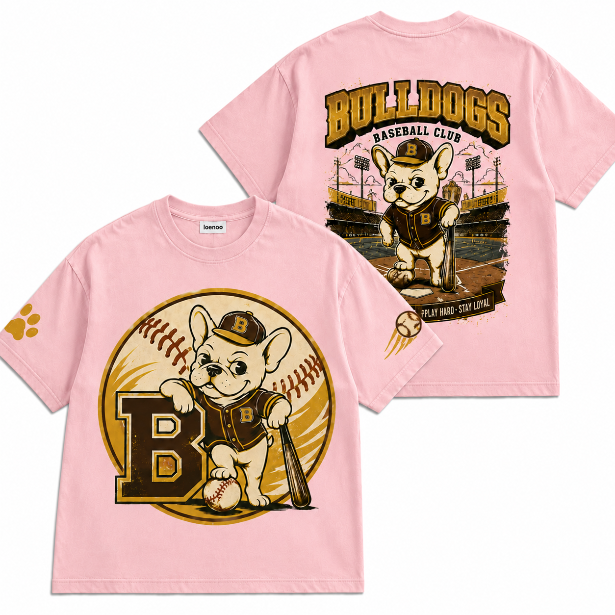 Bulldog Baseball Graphic Tee