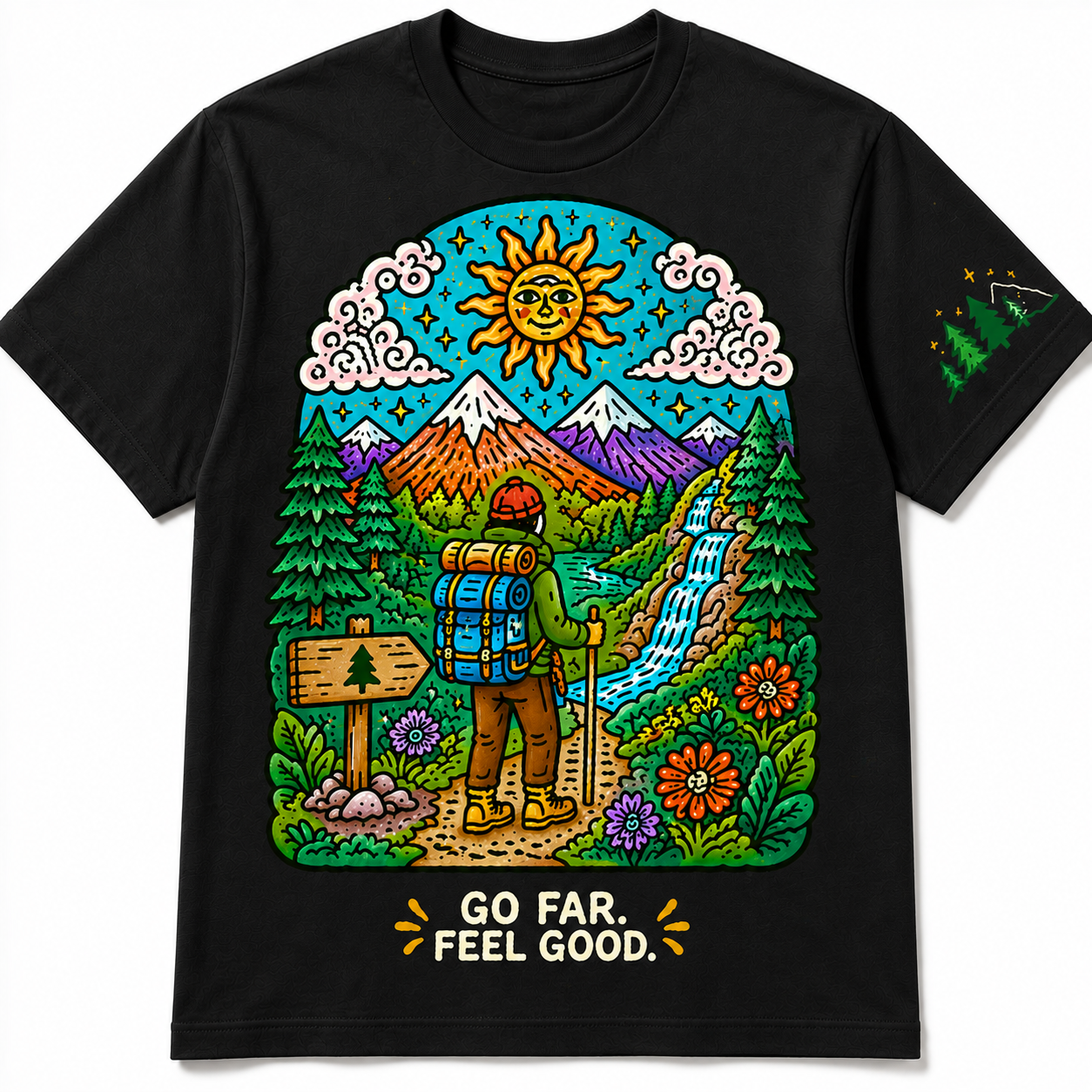Go Far Feel Good Hiking Tee