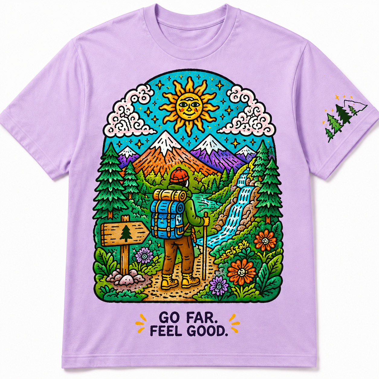 Go Far Feel Good Hiking Tee