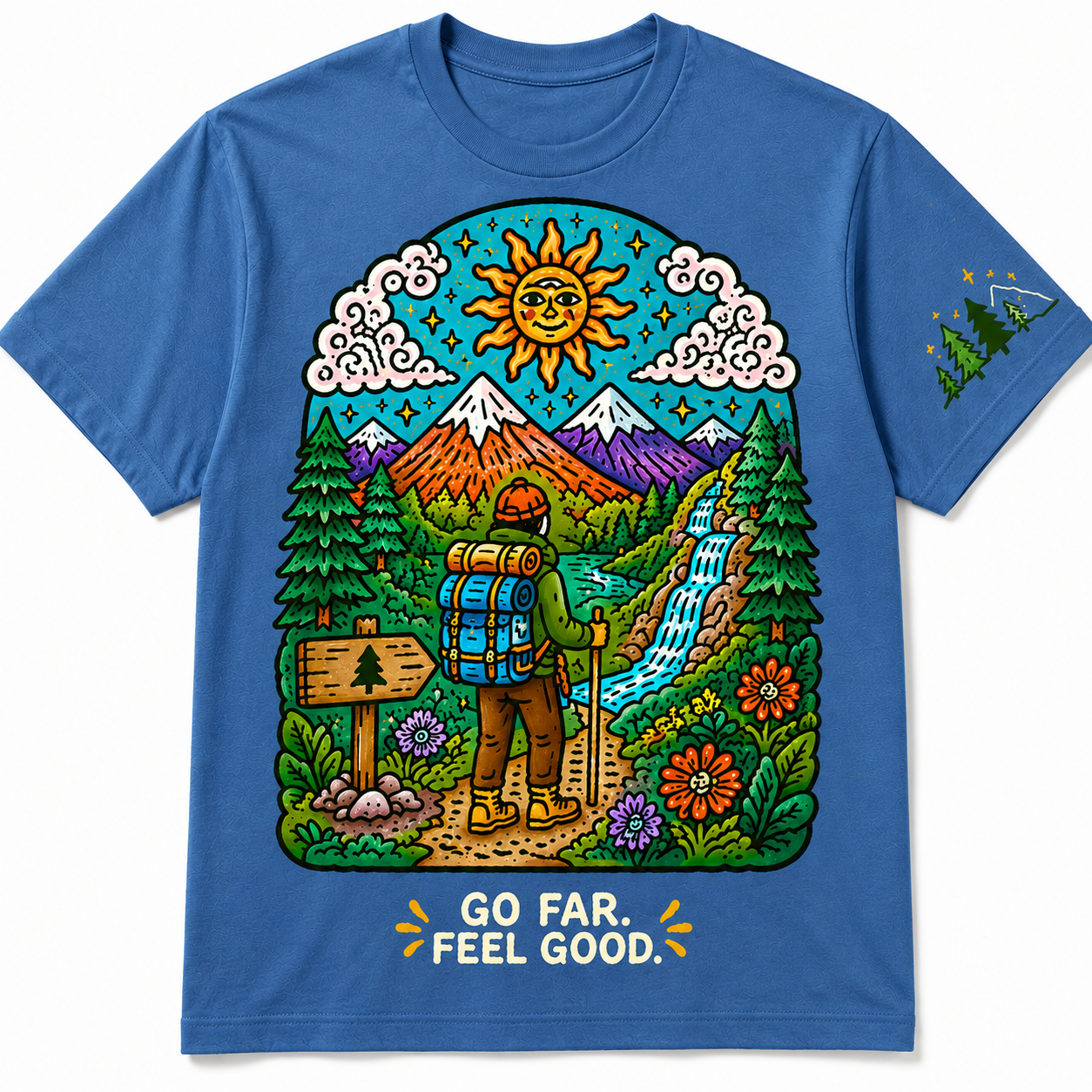 Go Far Feel Good Hiking Tee