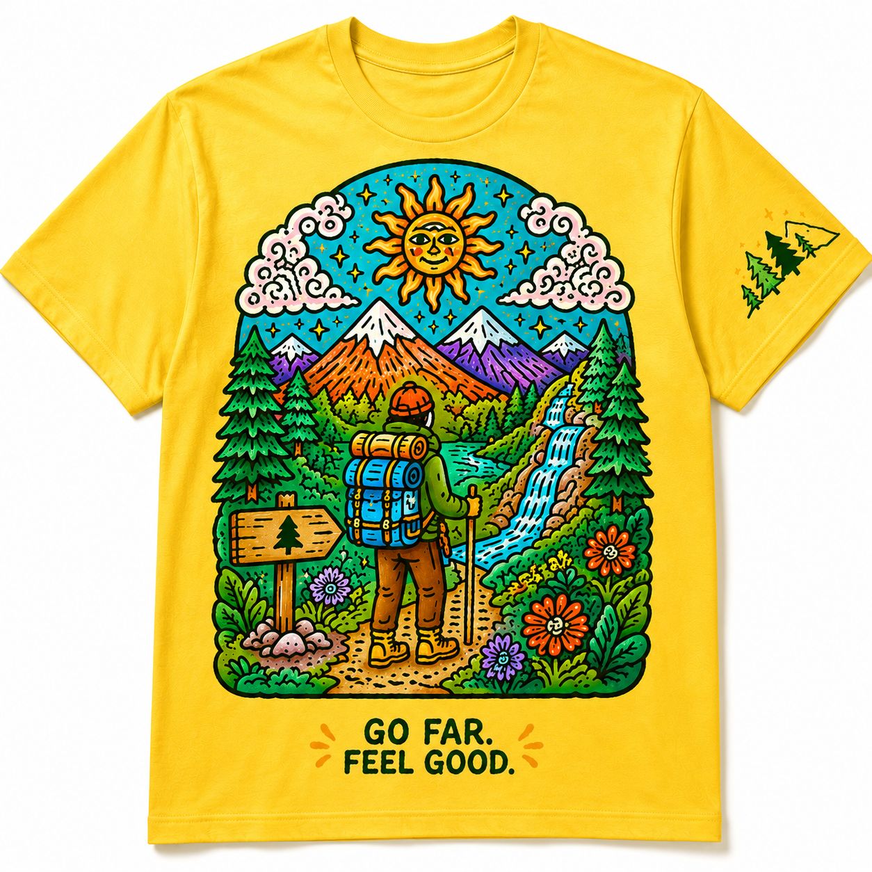 Go Far Feel Good Hiking Tee