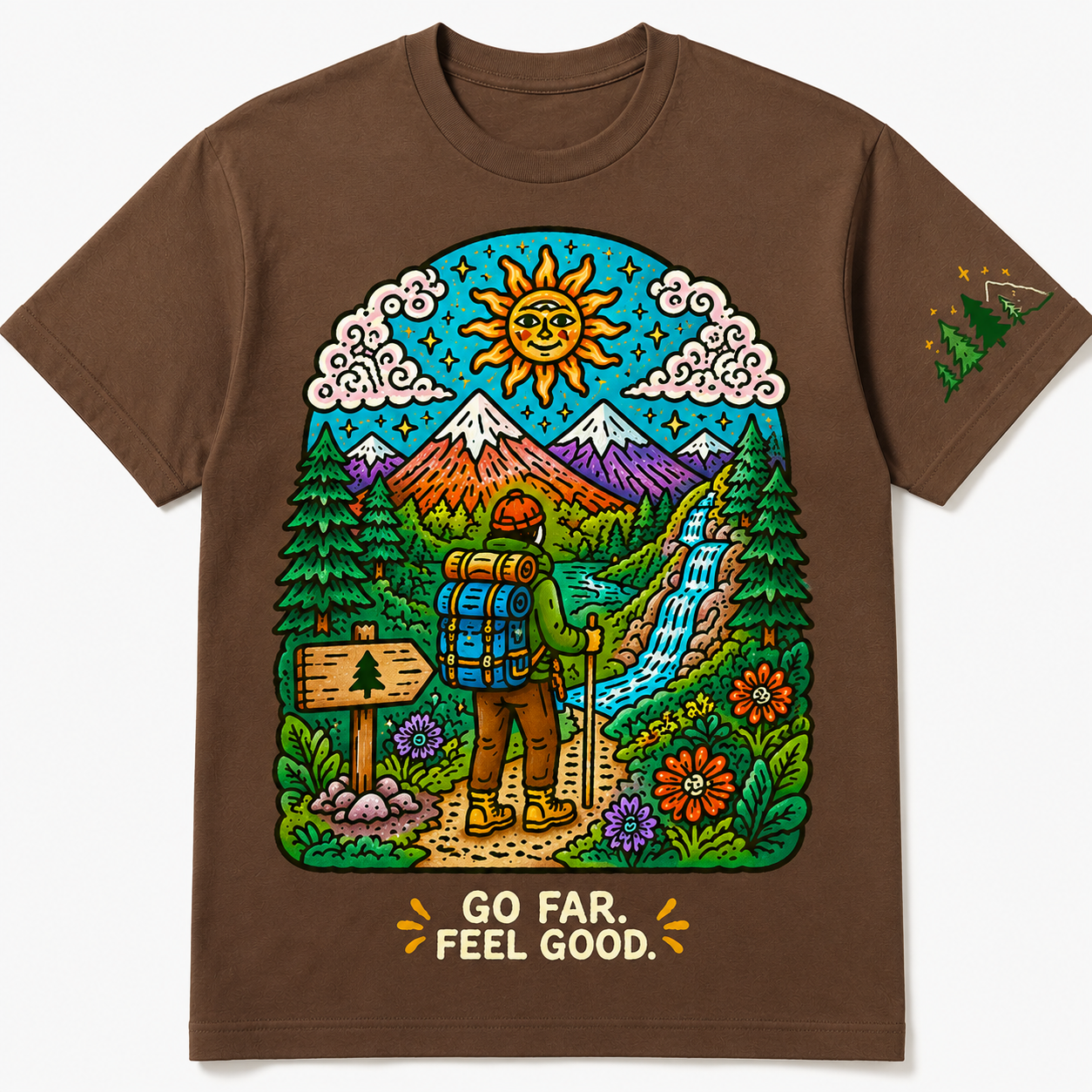 Go Far Feel Good Hiking Tee