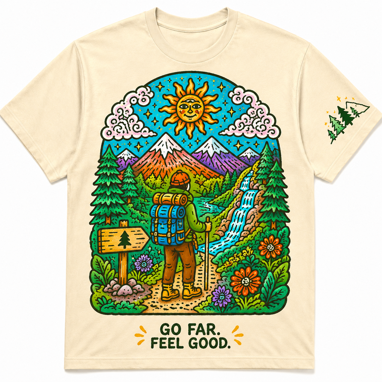Go Far Feel Good Hiking Tee