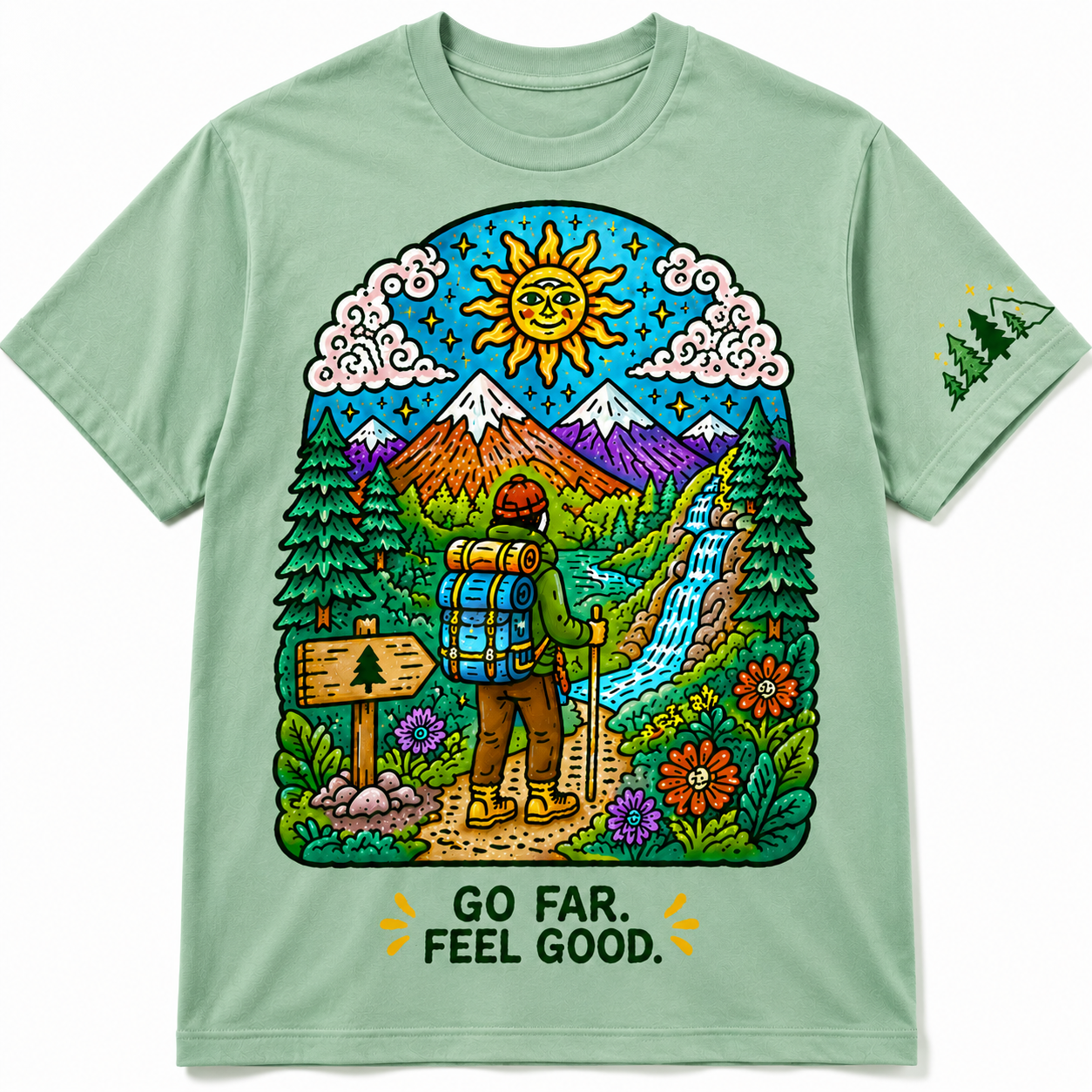 Go Far Feel Good Hiking Tee