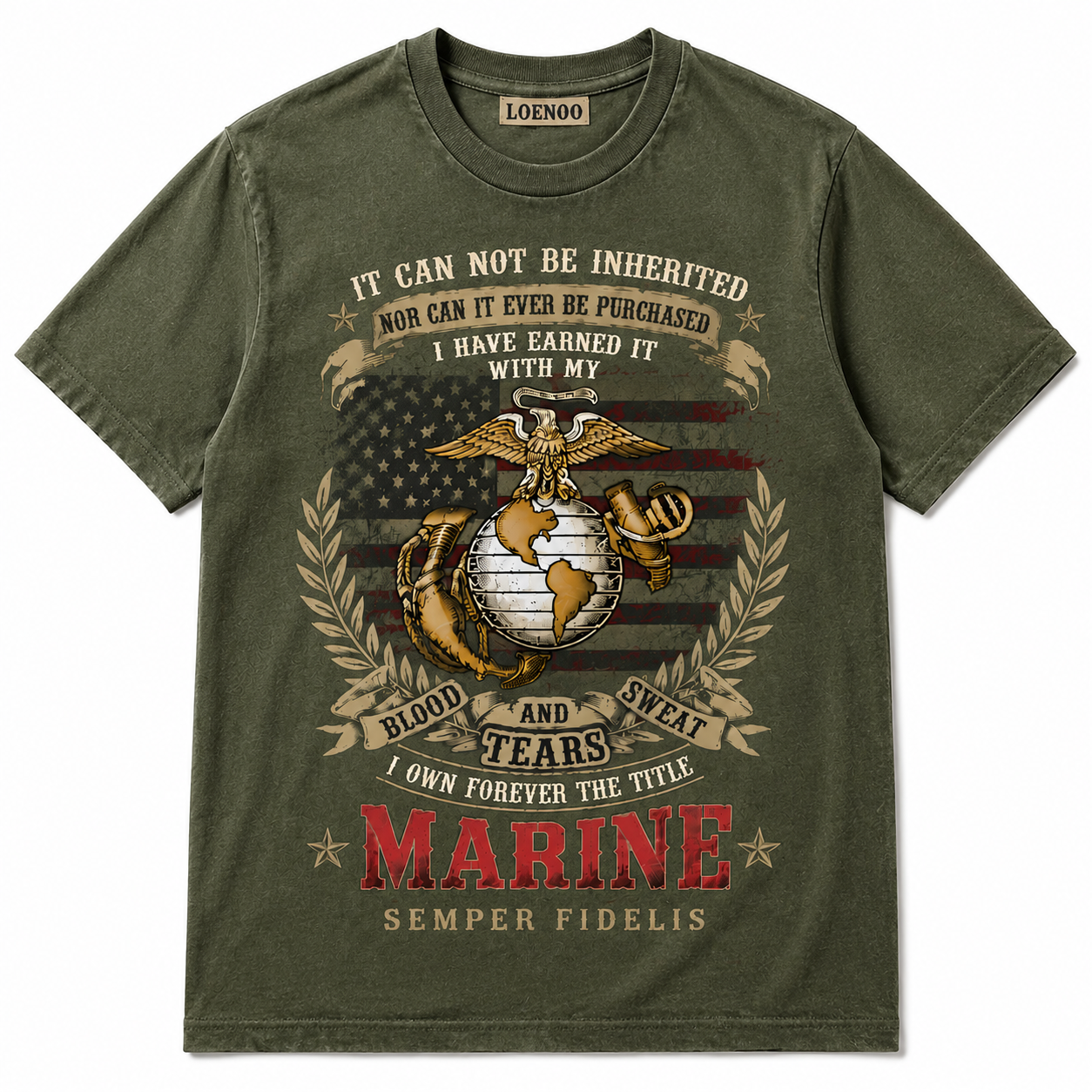 Earned Not Given — Marine Pride T-Shirt