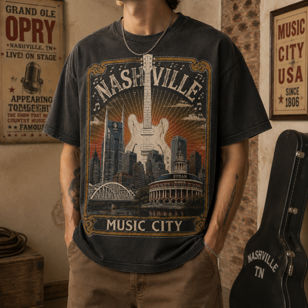 Nashville Soundscape Tee
