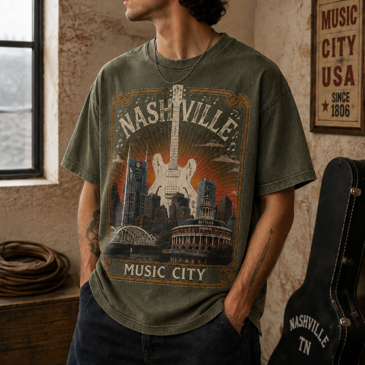 Nashville Soundscape Tee