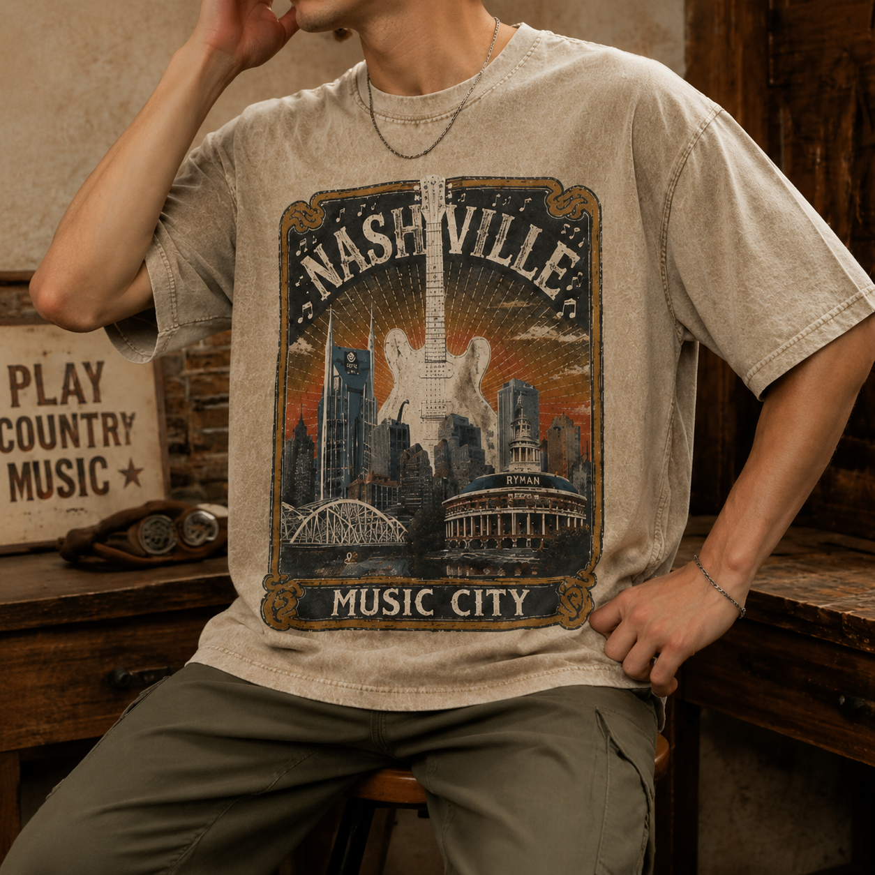 Nashville Soundscape Tee